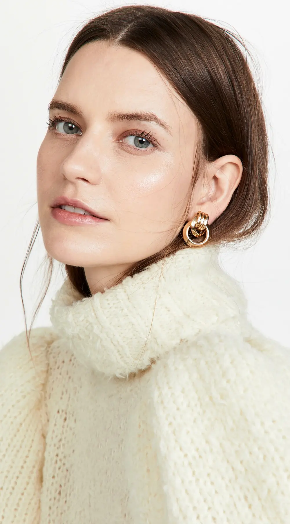 Kenneth Jay Lane 1 1/4' Polished Gold Love Knot Doorknock