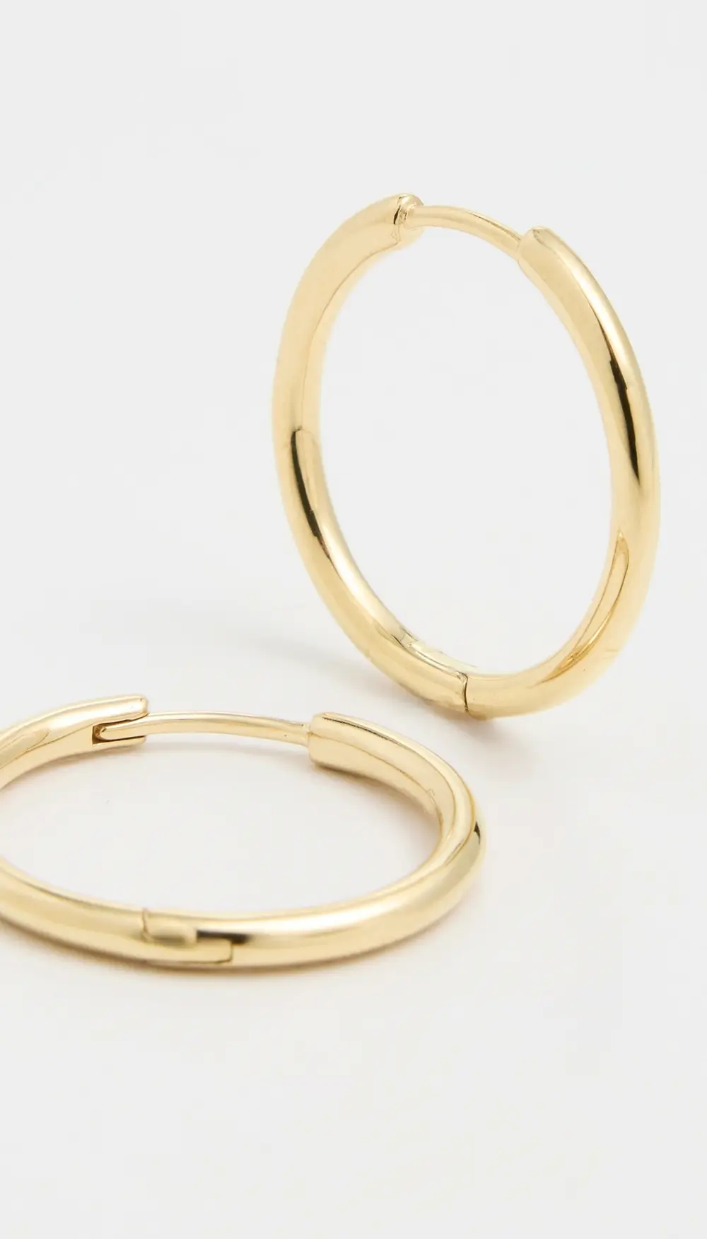 Madewell Demi Skinny Medium Hoop Earrings