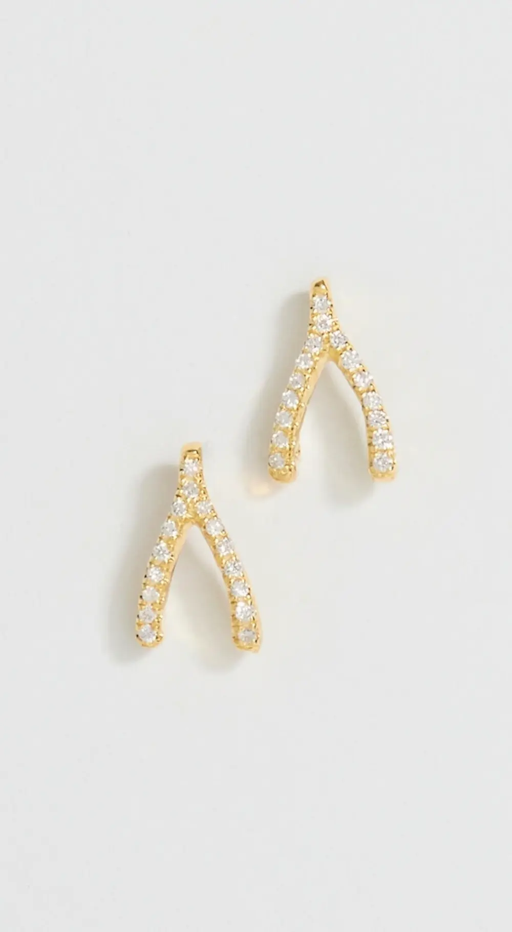 Jennifer Meyer Jewelry Mini Wishbone Studs