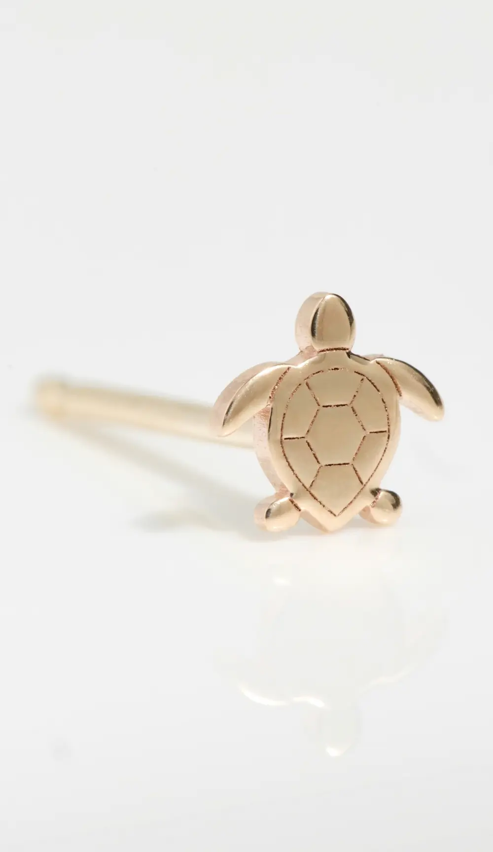 Zoe Chicco 14k Gold Itty Bitty Turtle Single Stud Earring