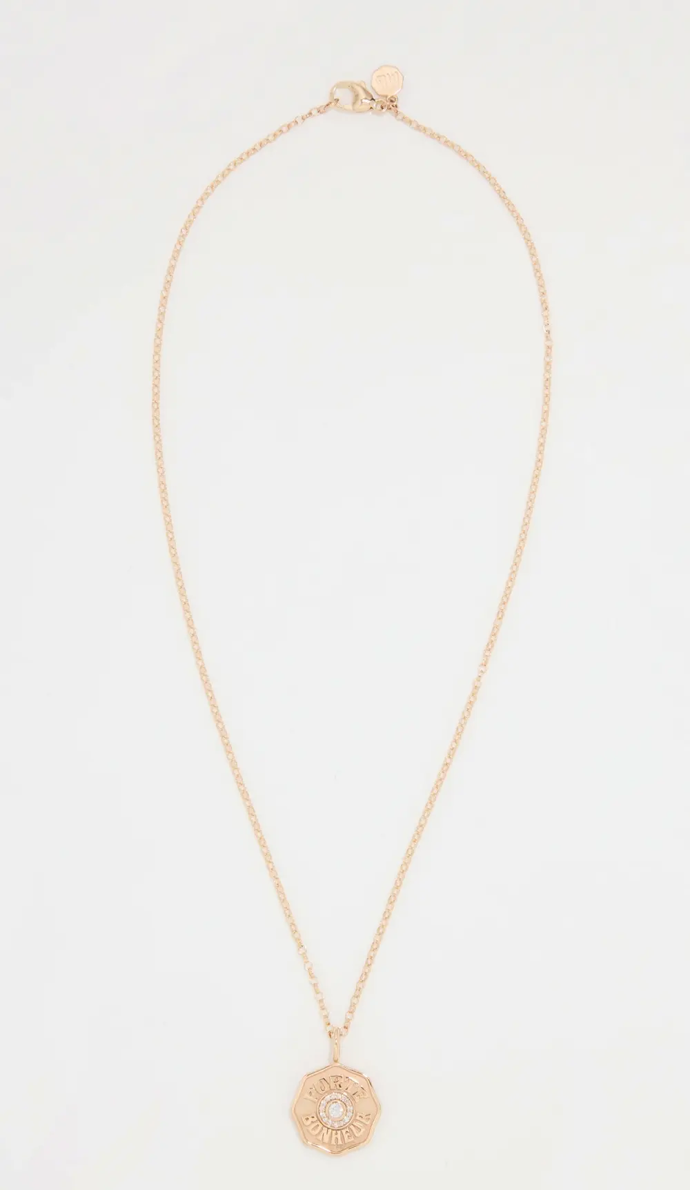 Marlo Laz Mini PB Diamond Halo Necklace