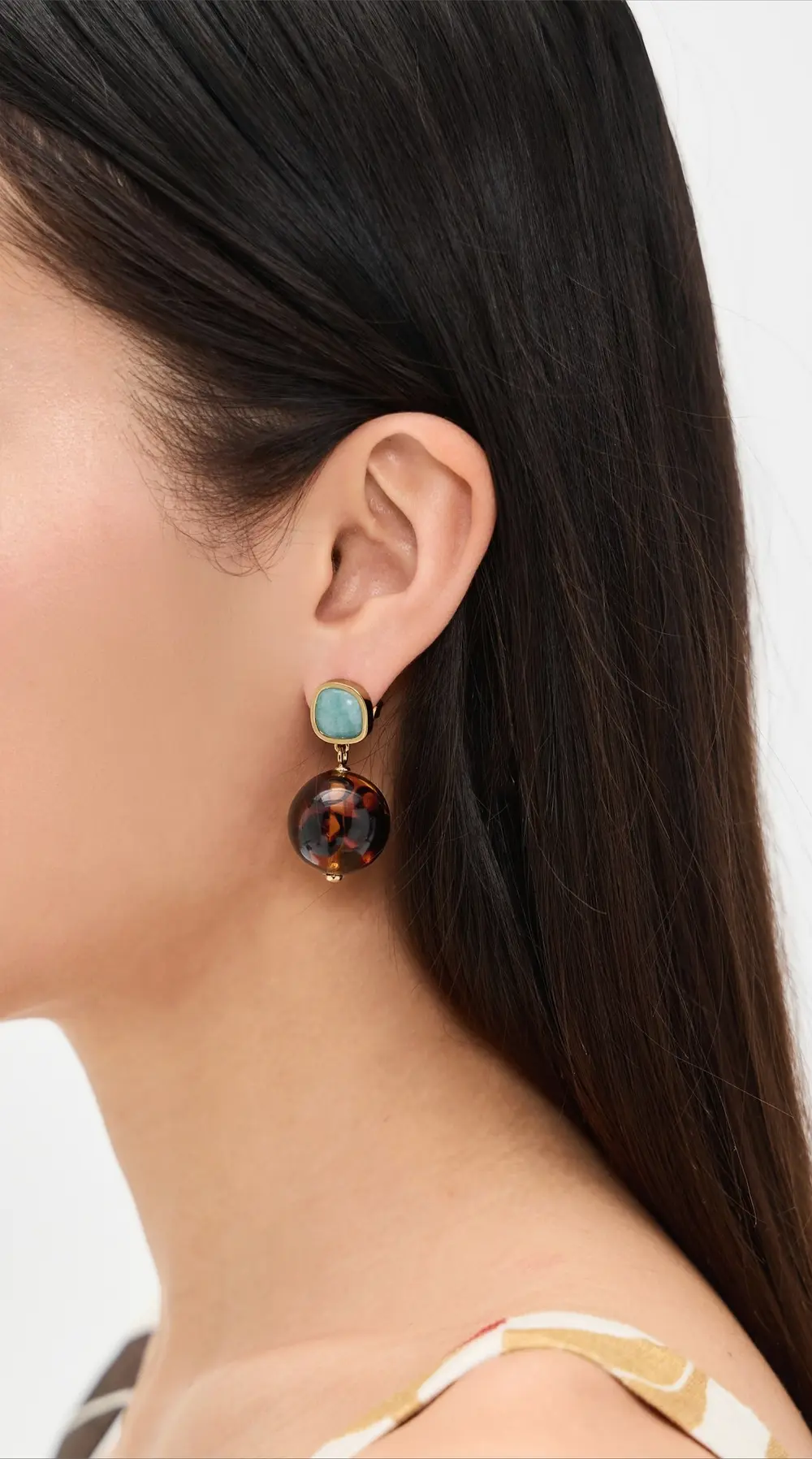 Lizzie Fortunato Pia Earrings In Leopard