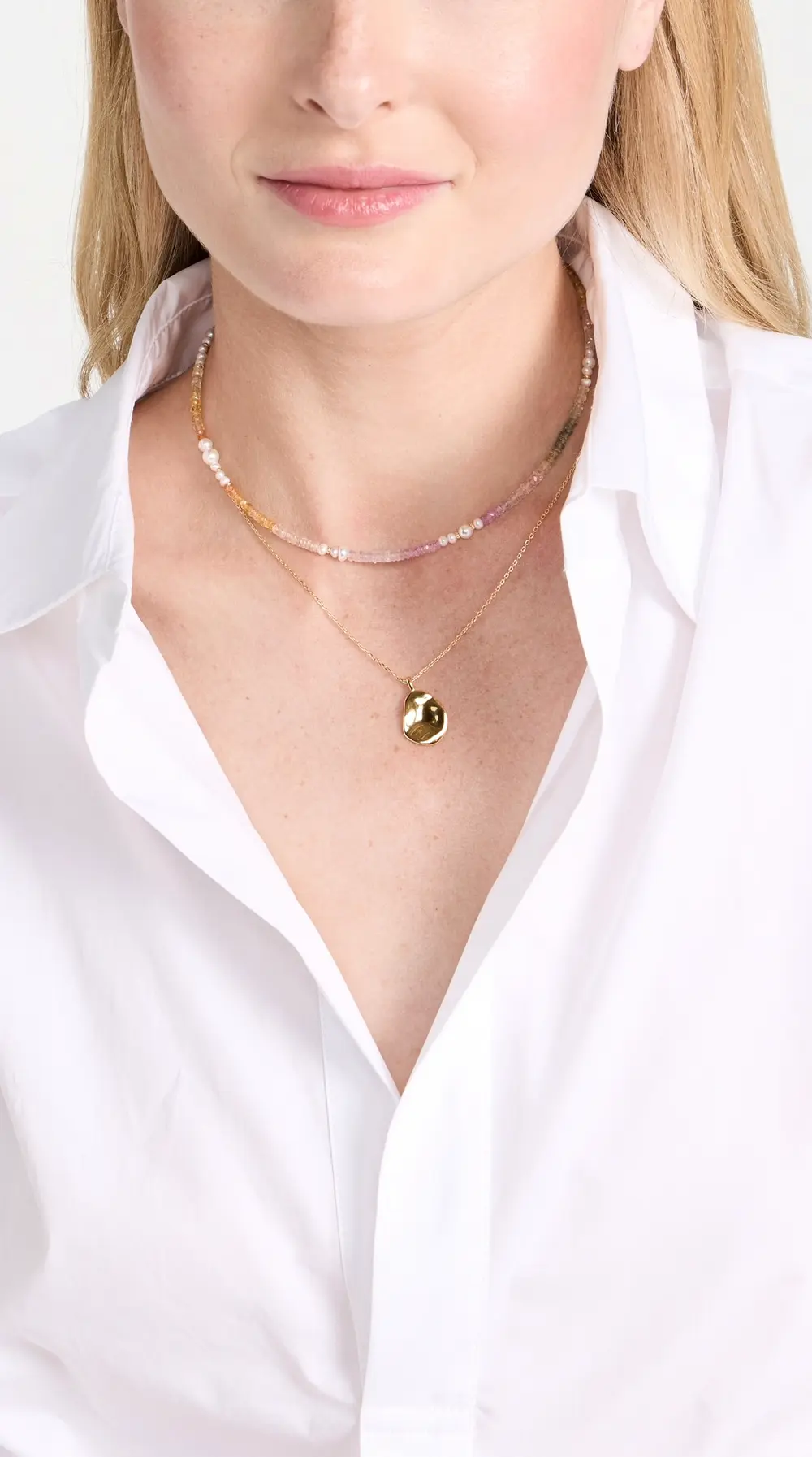 SHASHI Ella Gemstone Necklace