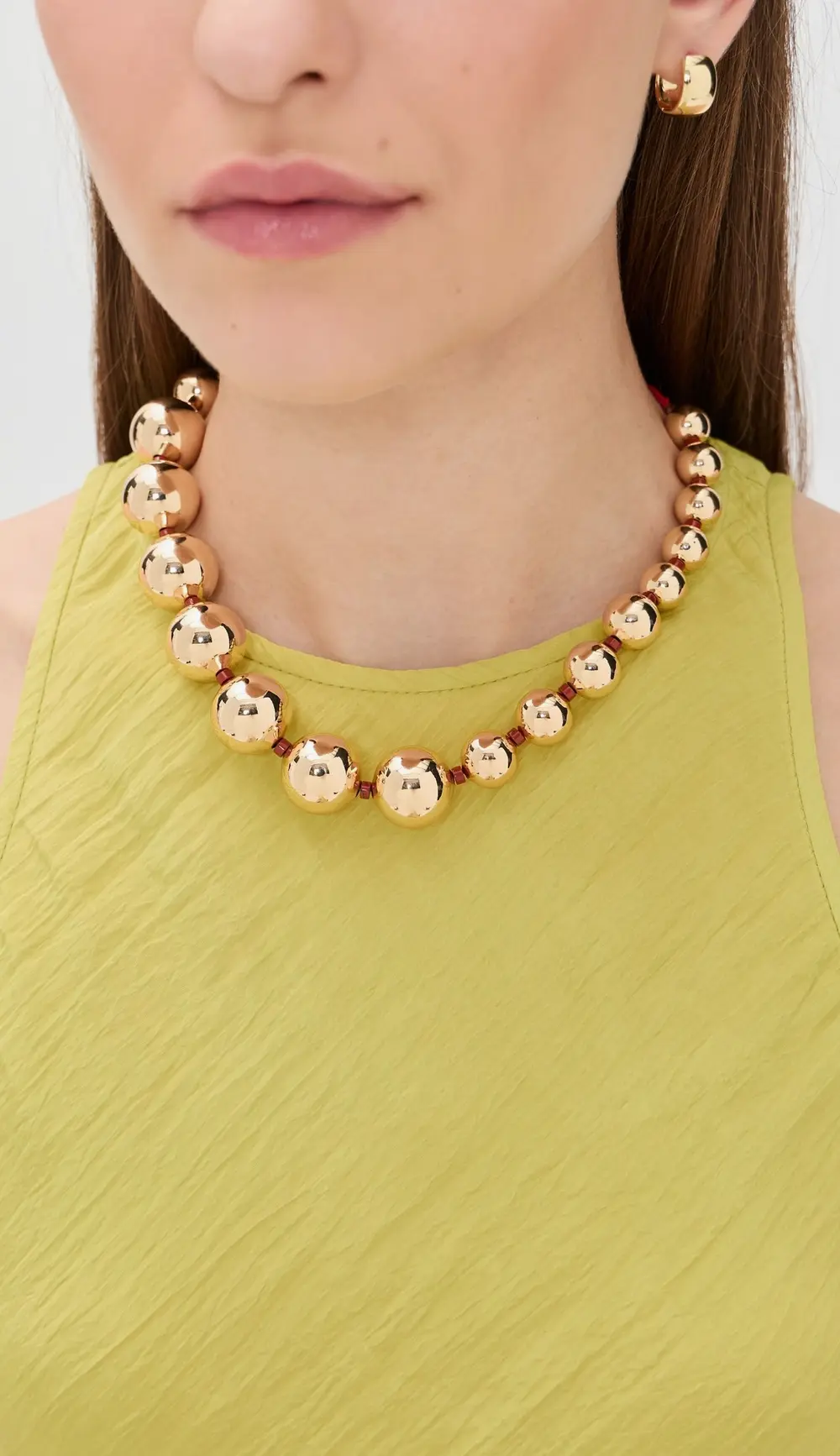 Roxanne Assoulin Large Beaded Metal Ball Necklace