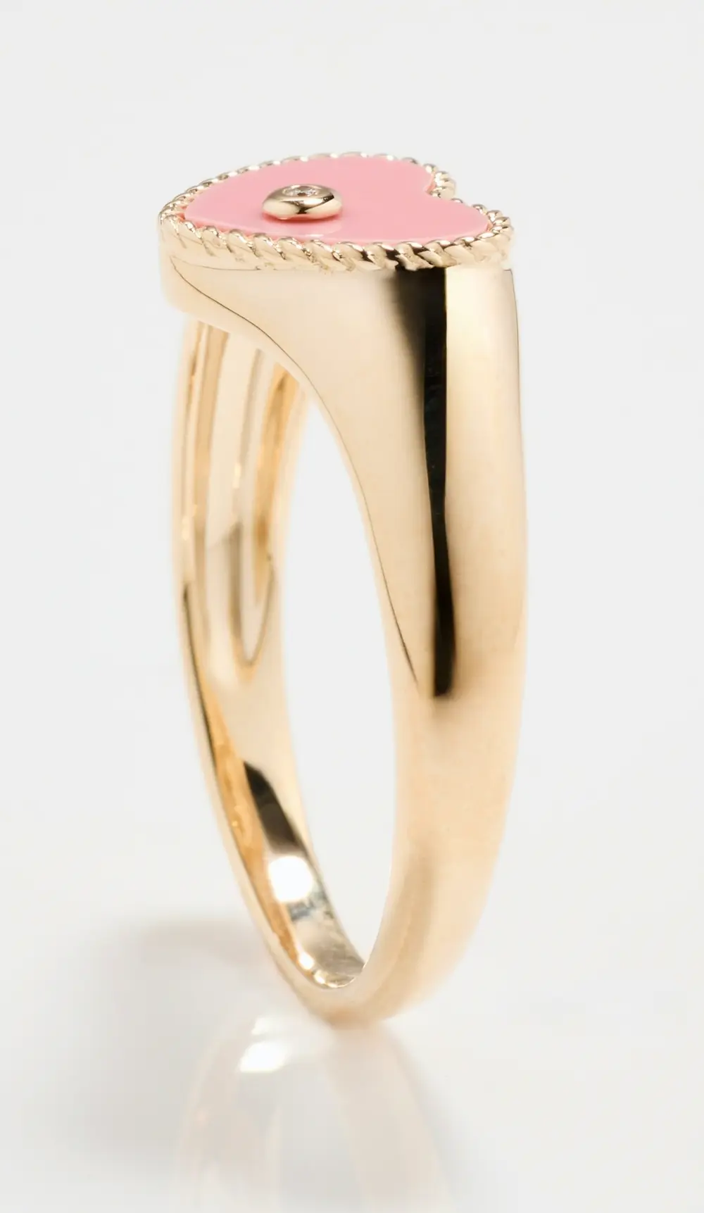 Yvonne Leon Baby Chevaliere Coeur Rose Ring