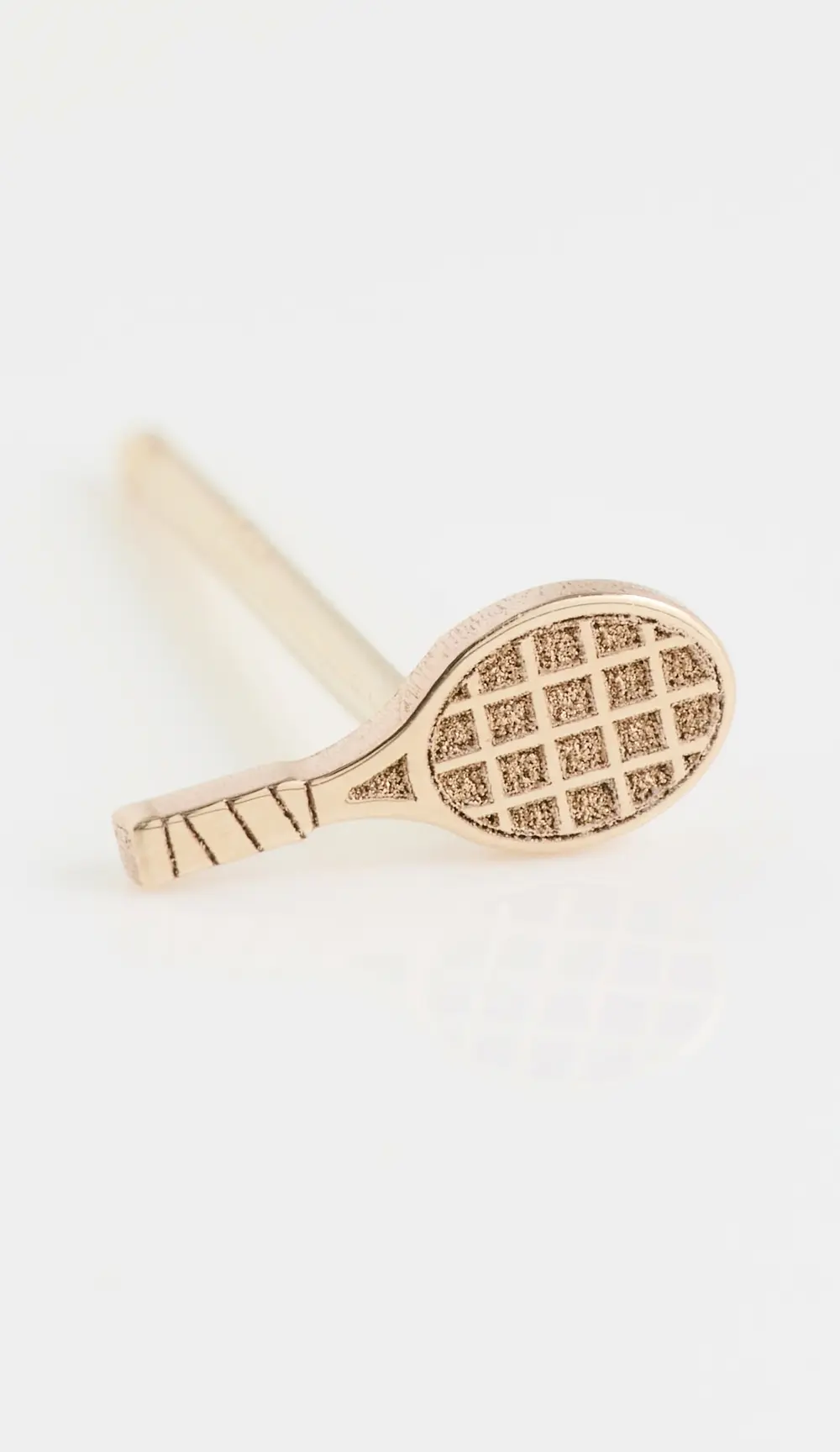 Zoe Chicco 14k Gold Itty Bitty Tennis Racket Single Stud Earring