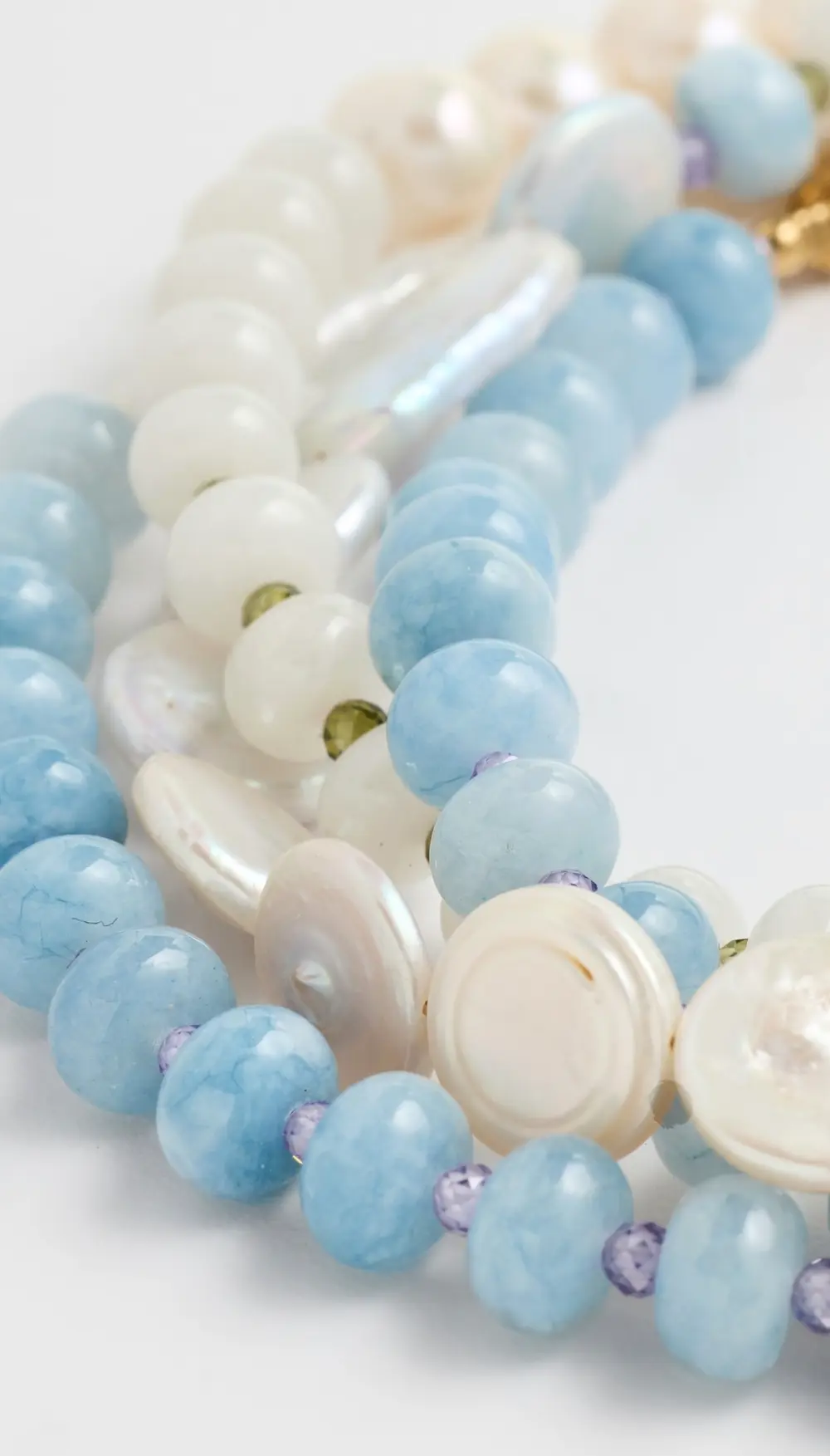 MAYAMAR Blue Beaded Wrap Necklace