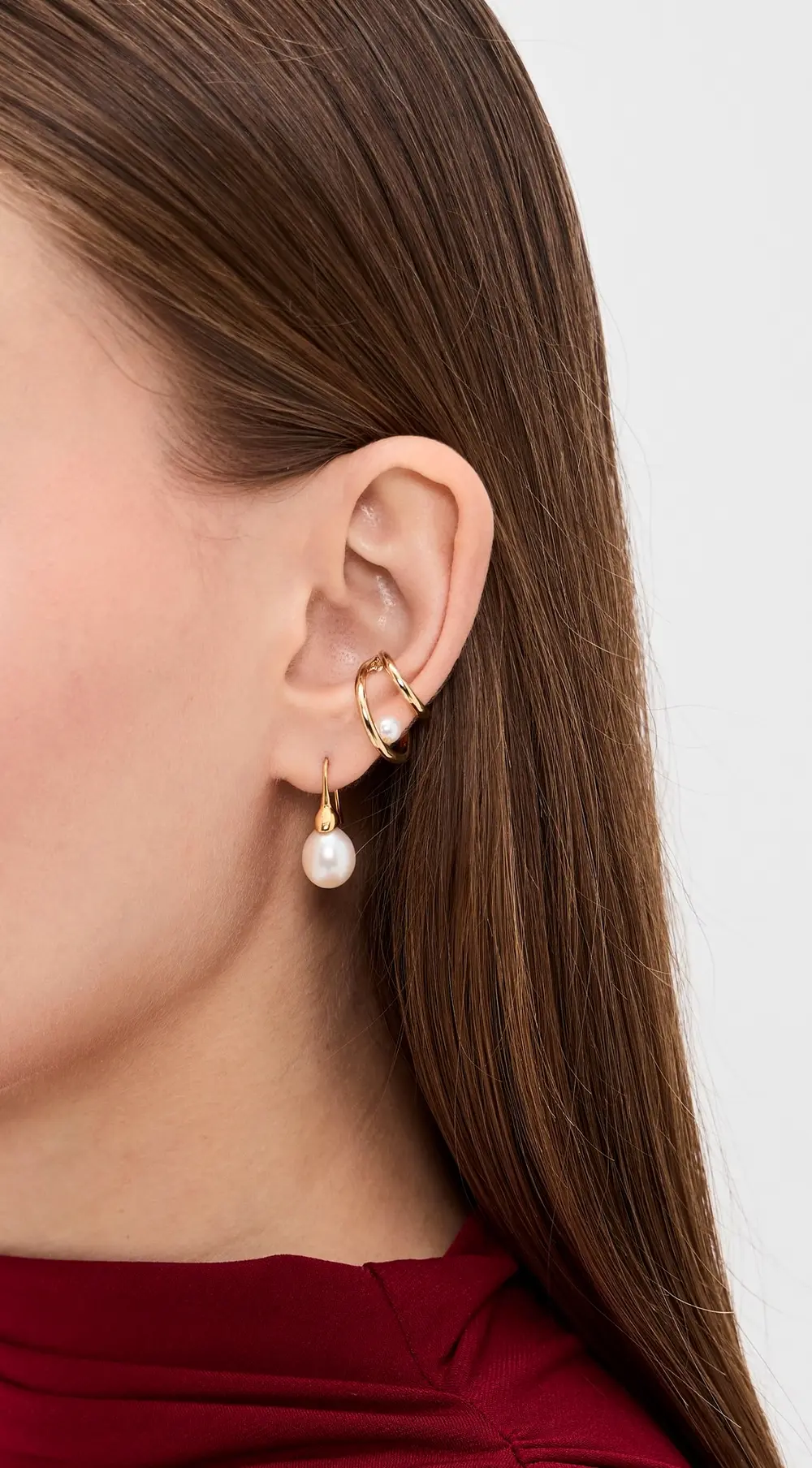 Otiumberg Double Pearl Ear Cuff