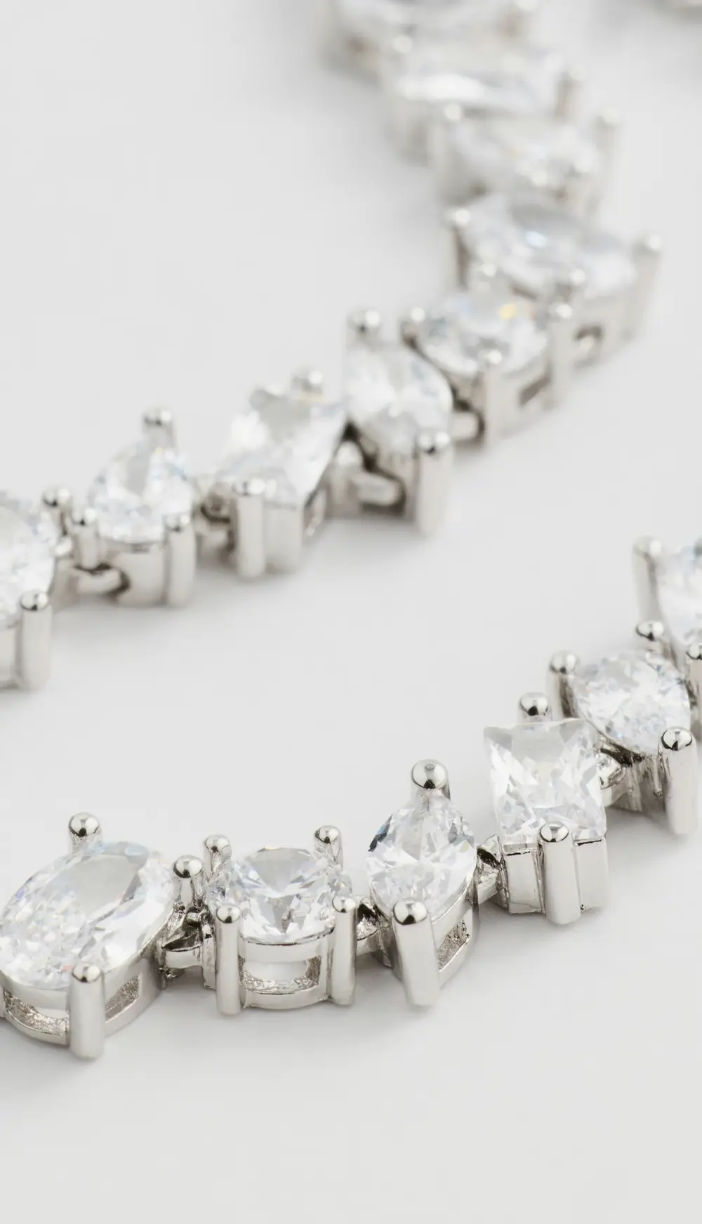 SHASHI Pear Tennis Necklace