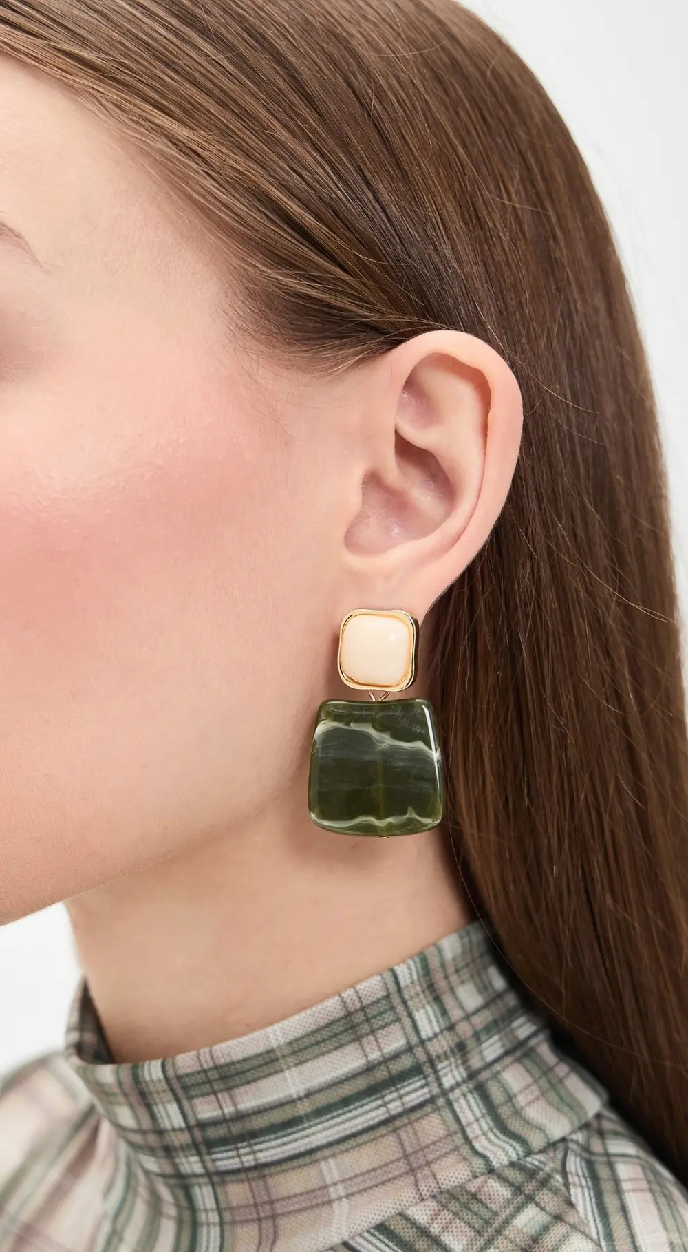 By Adina Eden Fancy Drop Stud Earrings