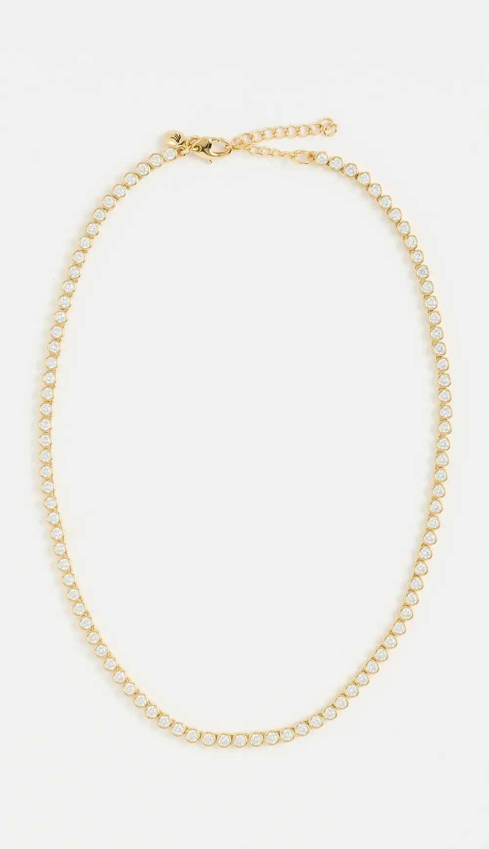 Madewell The Tennis Collection Bezel Set Crystal Necklace