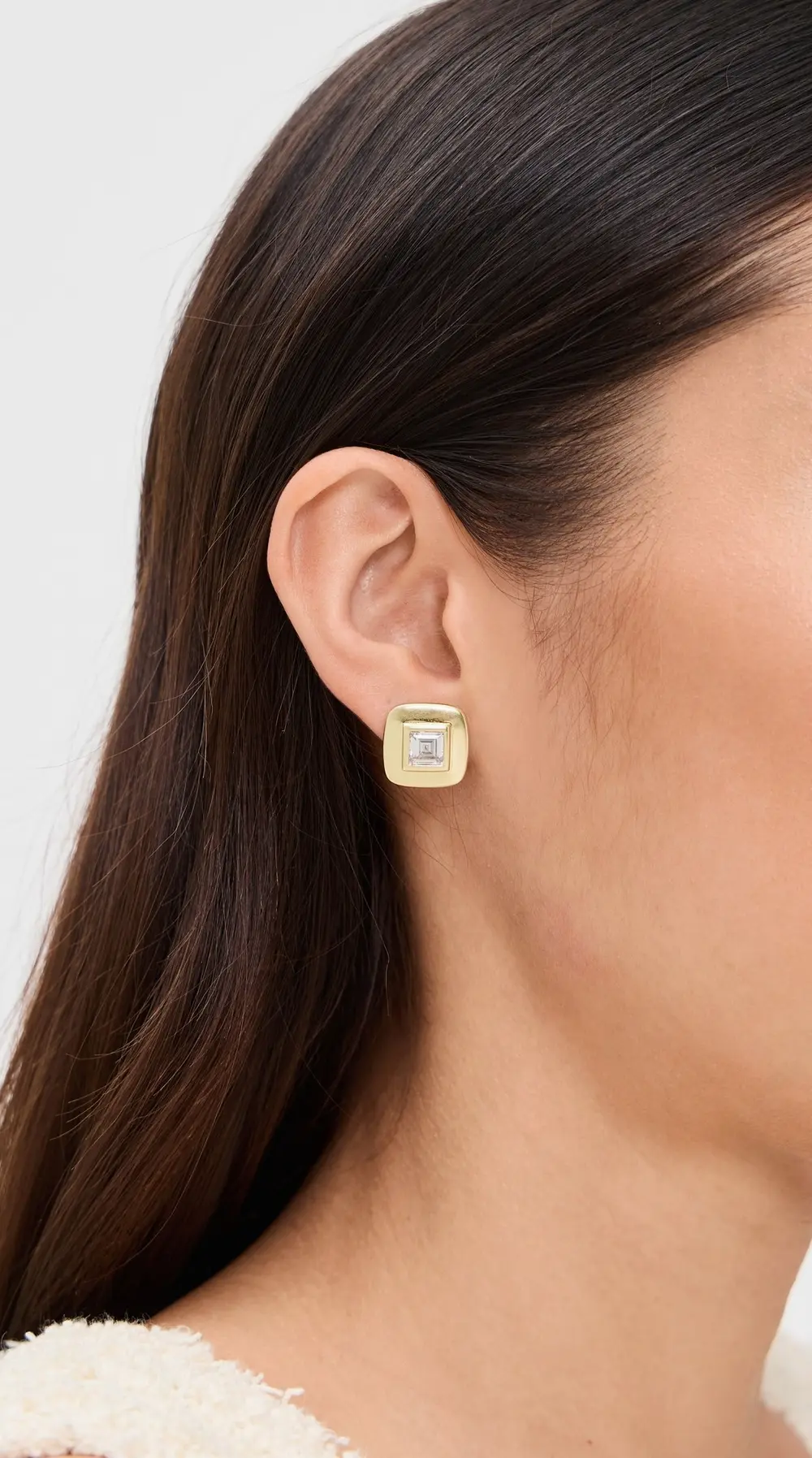 SHASHI Reagan Square Studs