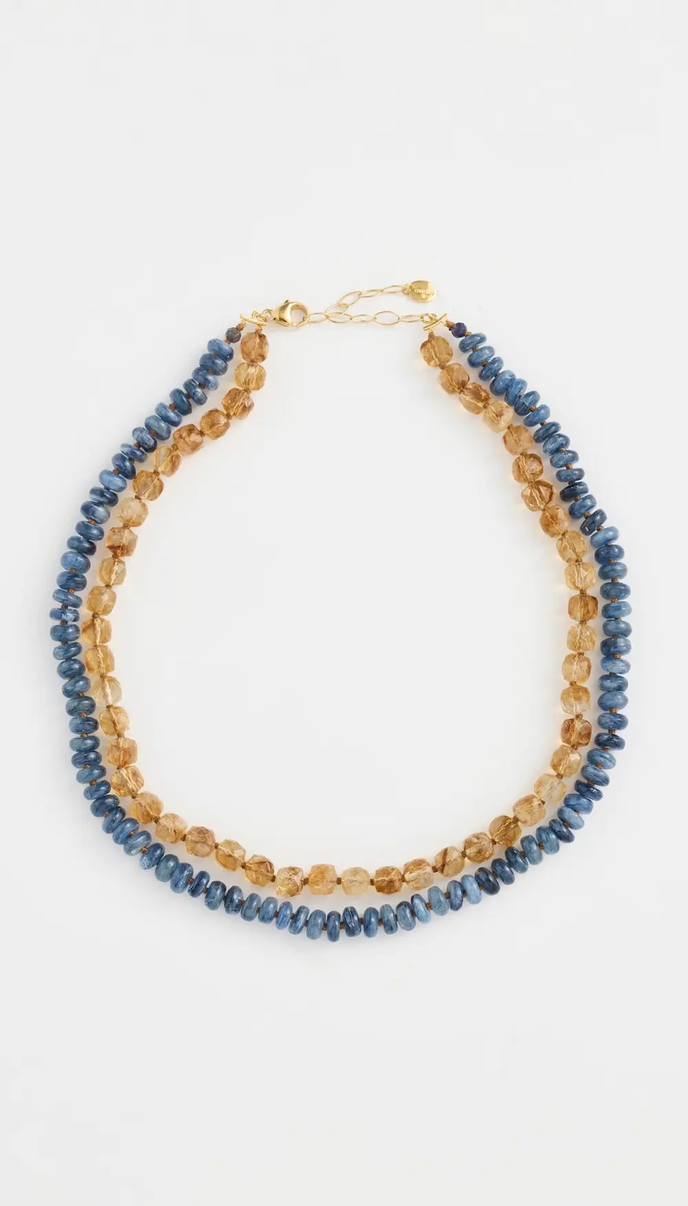 Chan Luu Citrine and Kyanite Double Strand Necklace