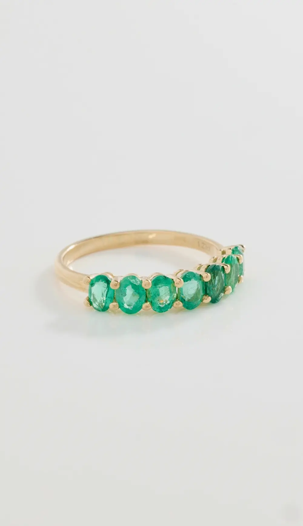 Isa Grutman 18k Half Emerald Eternity Band