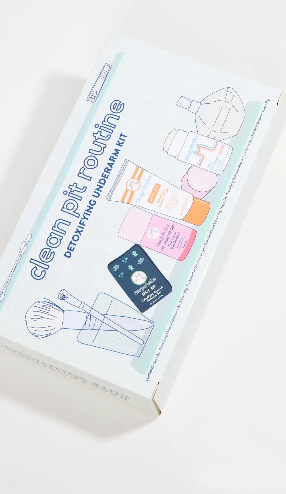 Megababe CLEAN PIT ROUTINE Detoxifying Underarm Kit