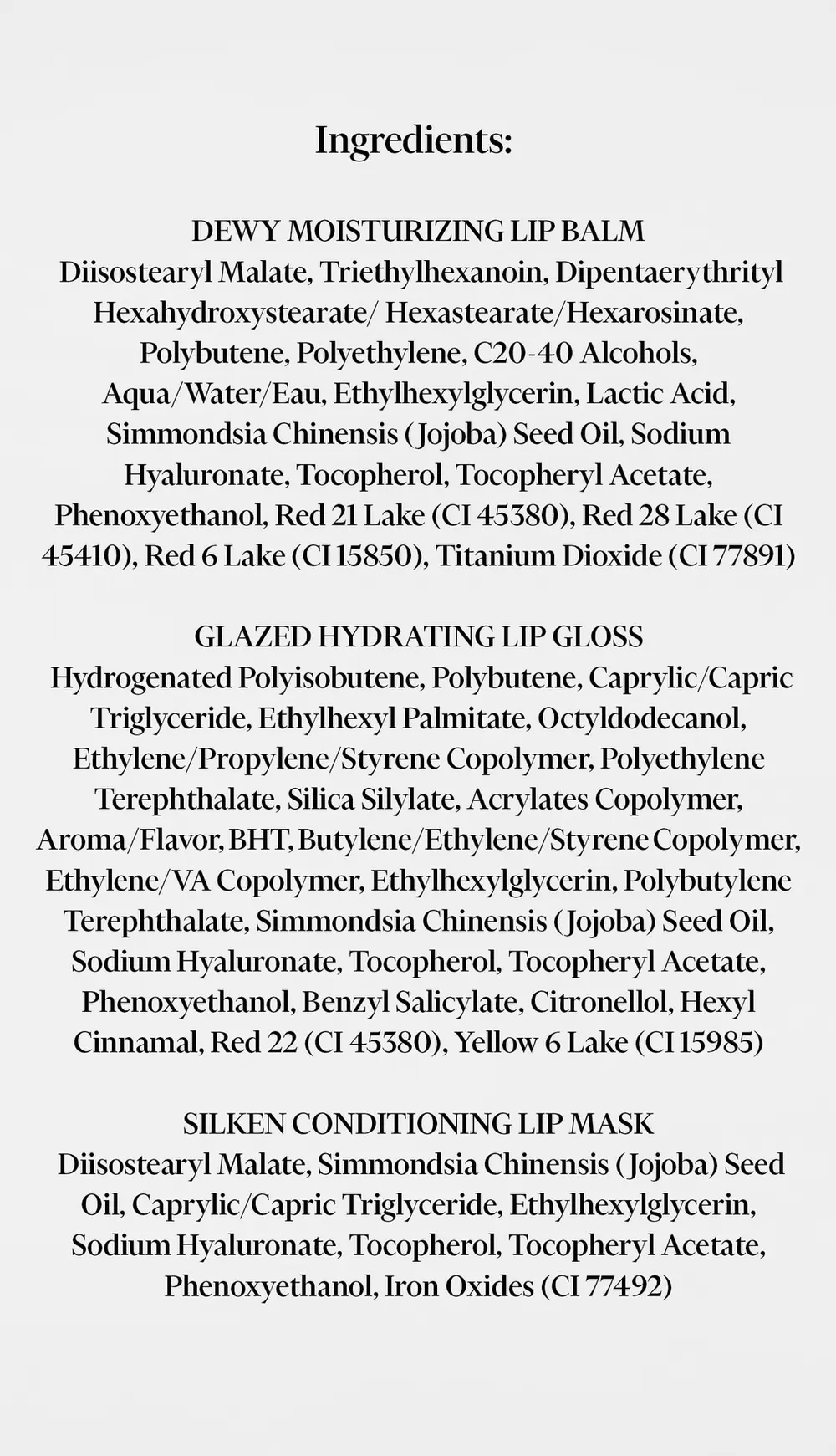 Sigma Beauty Lip Care Trio