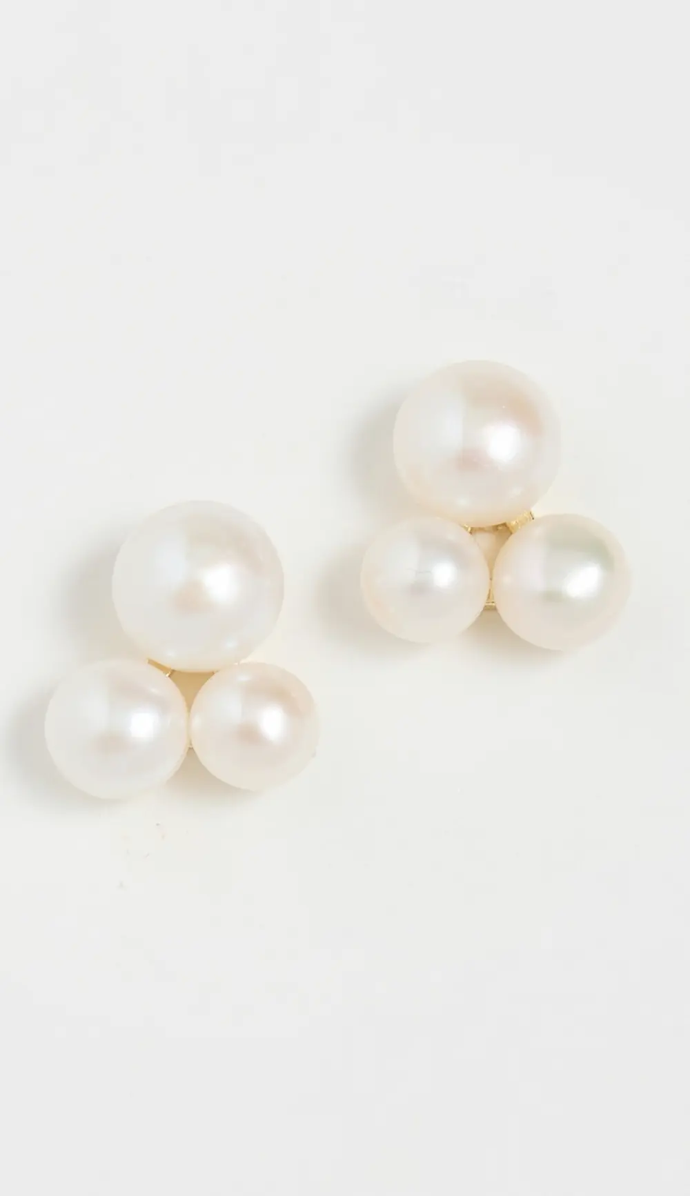 SHASHI Triple Pearl Drop Earrings