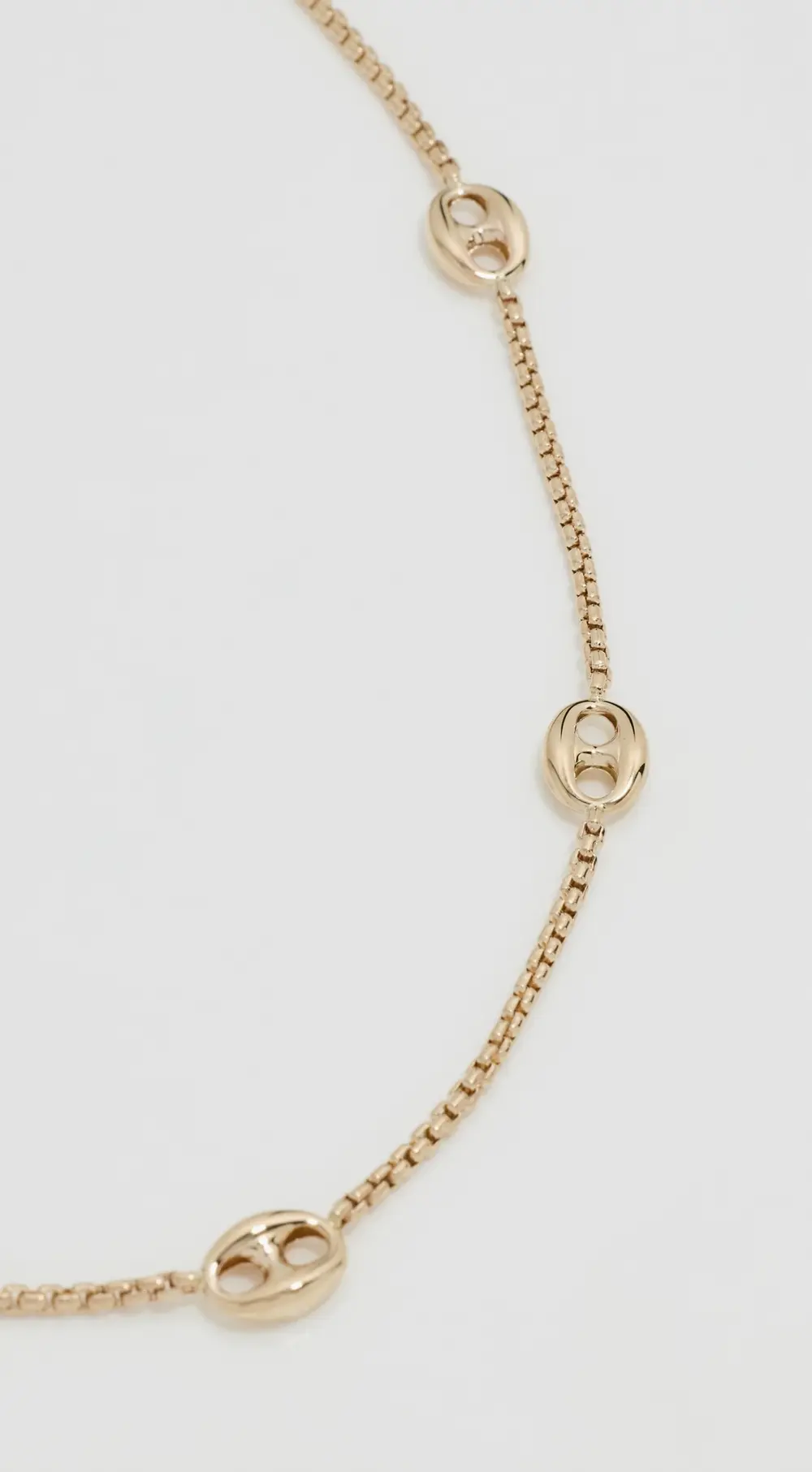 Zoe Chicco 14k Gold Large Mariner Link Station Necklace