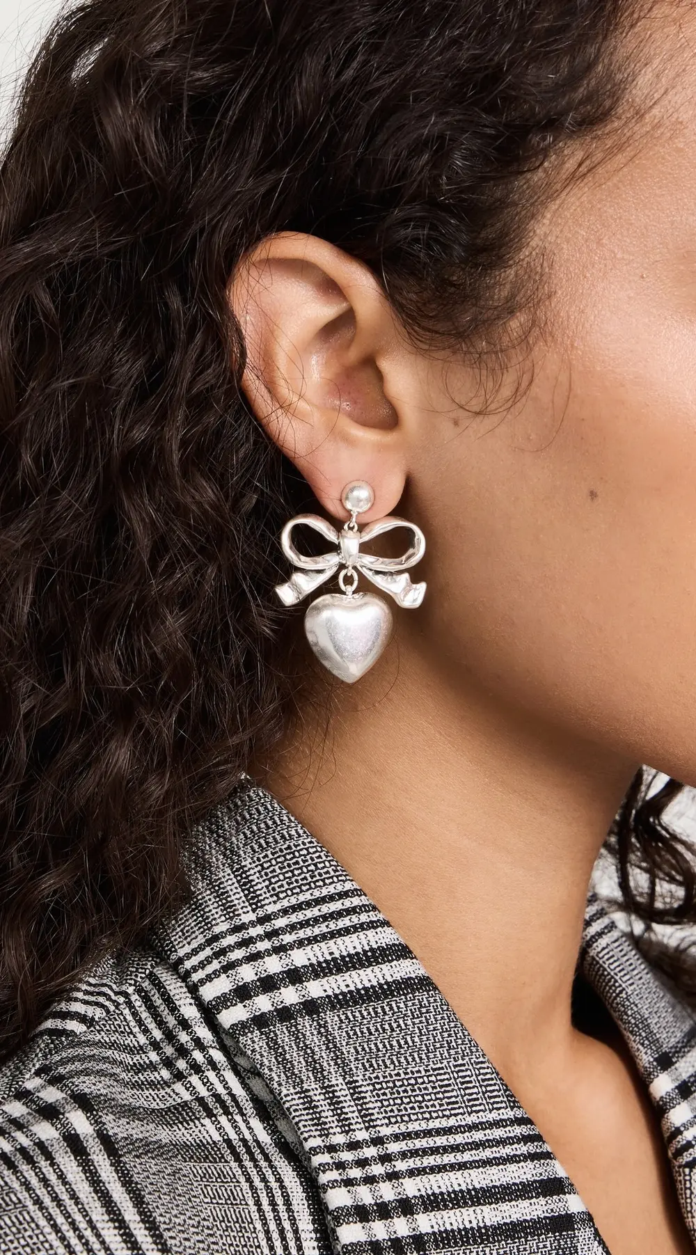 Clare V. Heart Drop Earrings