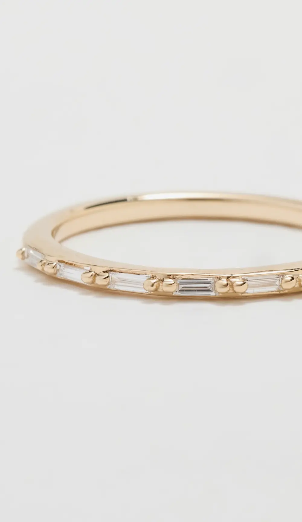 Kalan by Suzanne Kalan 14k Horizontal Diamond Baguette Ring