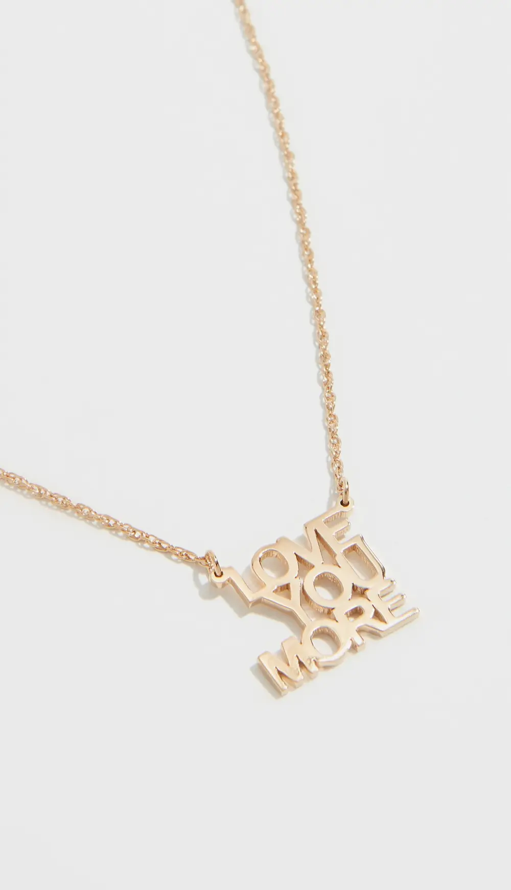 Jennifer Zeuner Jewelry Love You More Mini Necklace and Love You More Mini Pendant