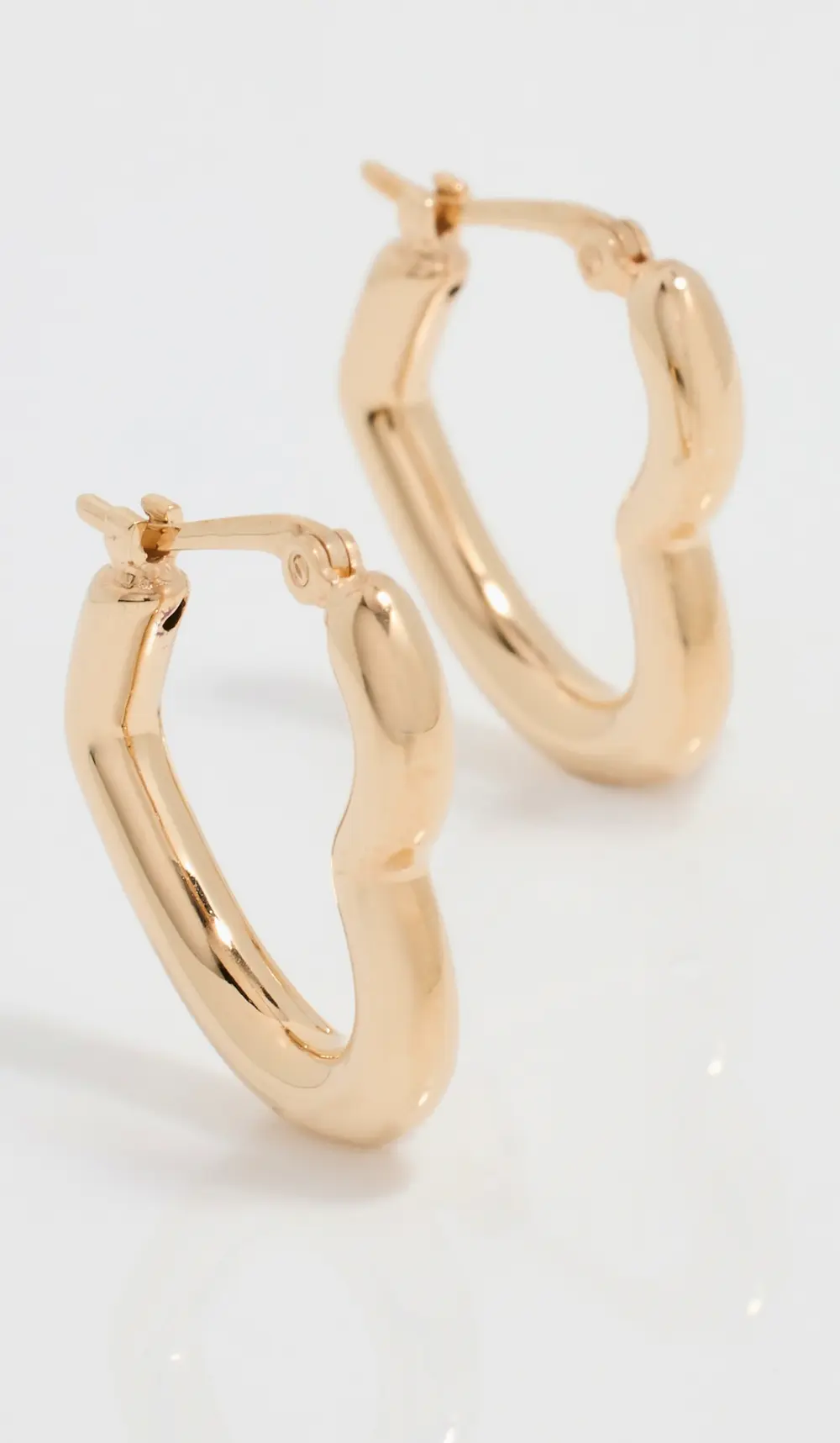 Ariel Gordon Jewelry 14k Junior Heart Helium Hoops