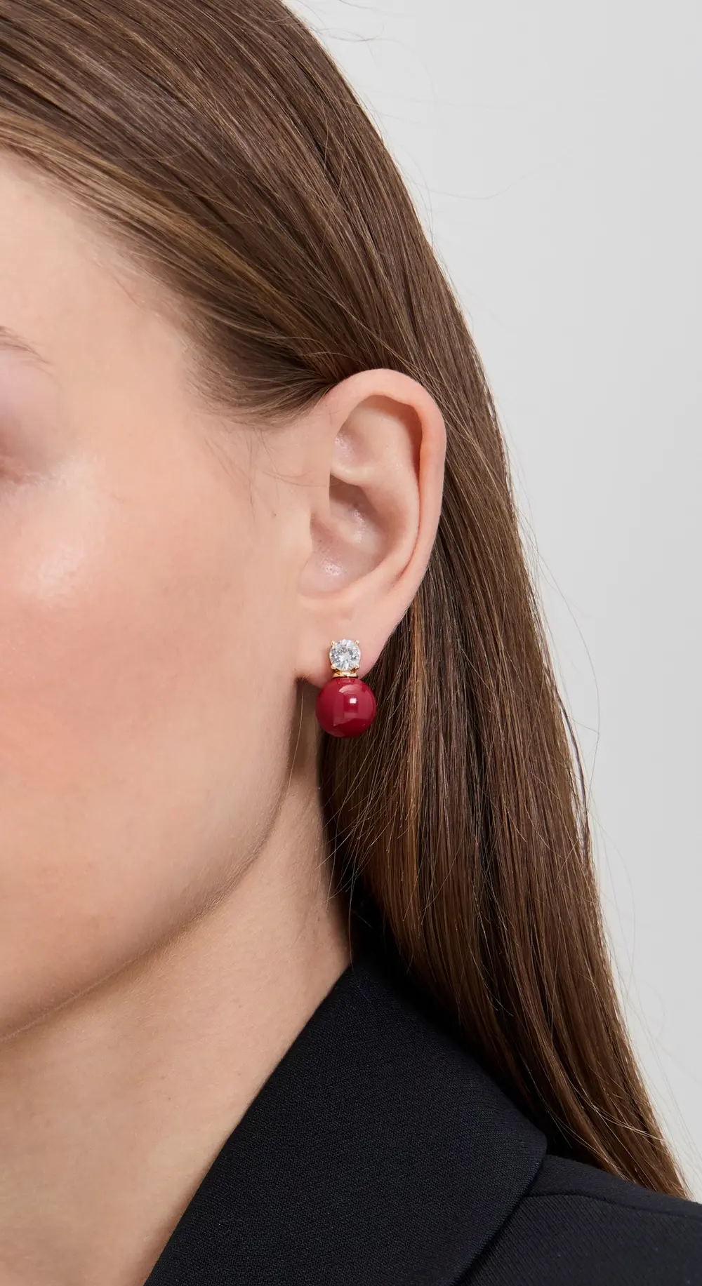 SHASHI Lacquer Le Rouge Earrings