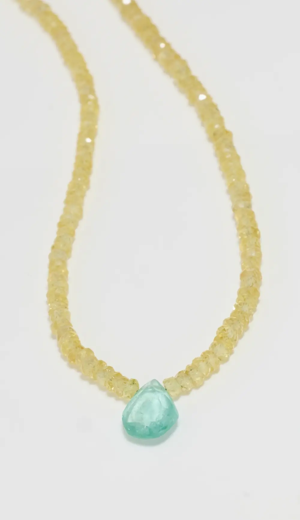 JIA JIA Yellow Sapphiree Drop Necklace