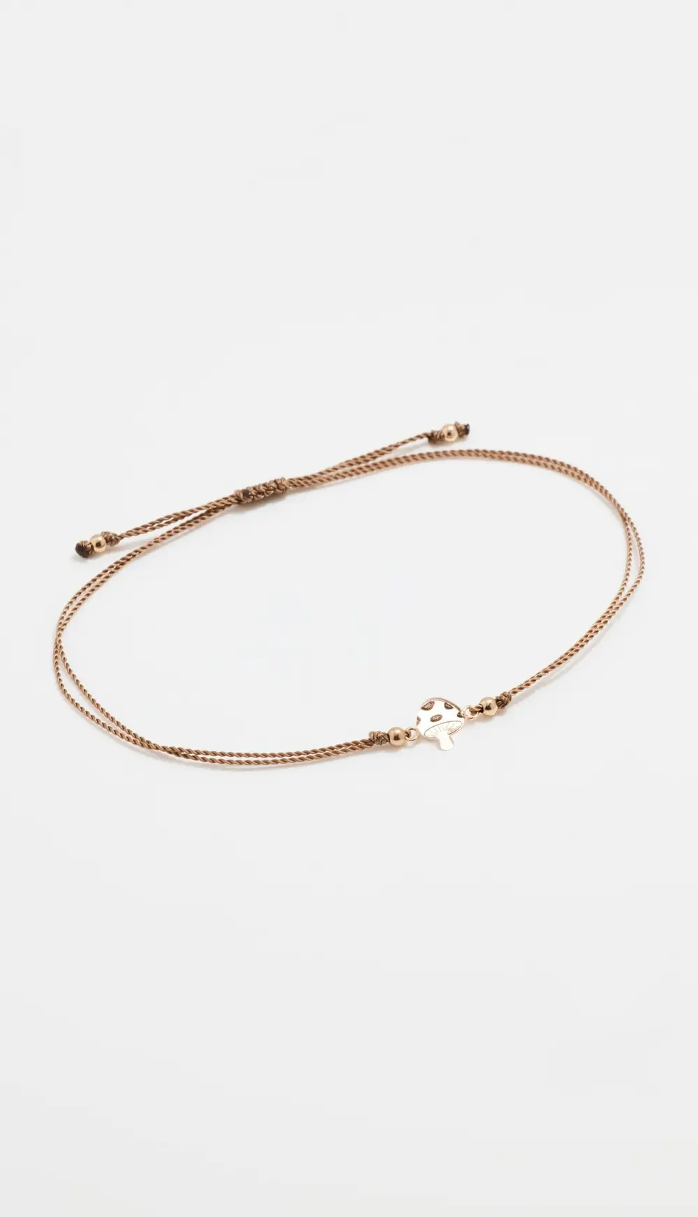 Zoe Chicco 14k Gold Midi Bitty Mushroom Cord Bracelet