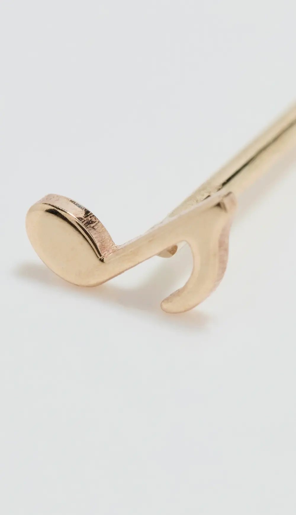 Zoe Chicco 14k Gold Single Itty Bitty Music Note Stud Earrings