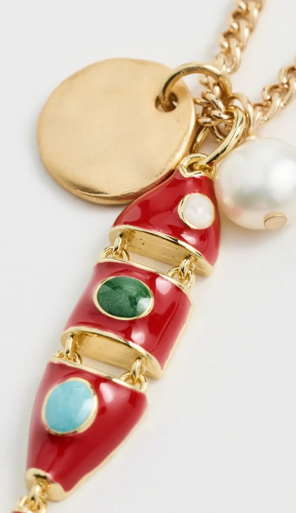 Kenneth Jay Lane Multi-Color Pendant Necklace