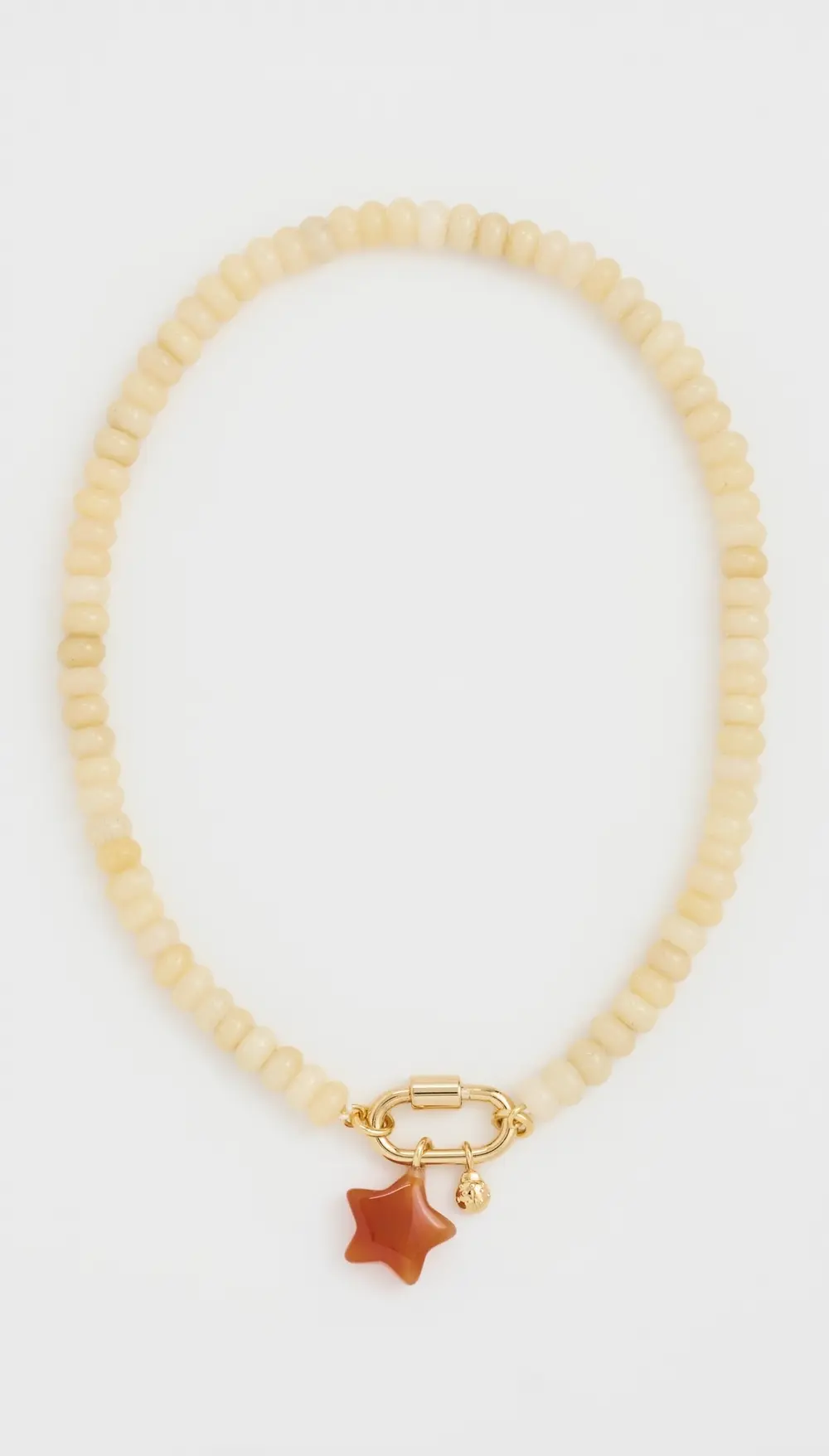 Madewell Semiprecious Beaded Carabiner Charm Necklace