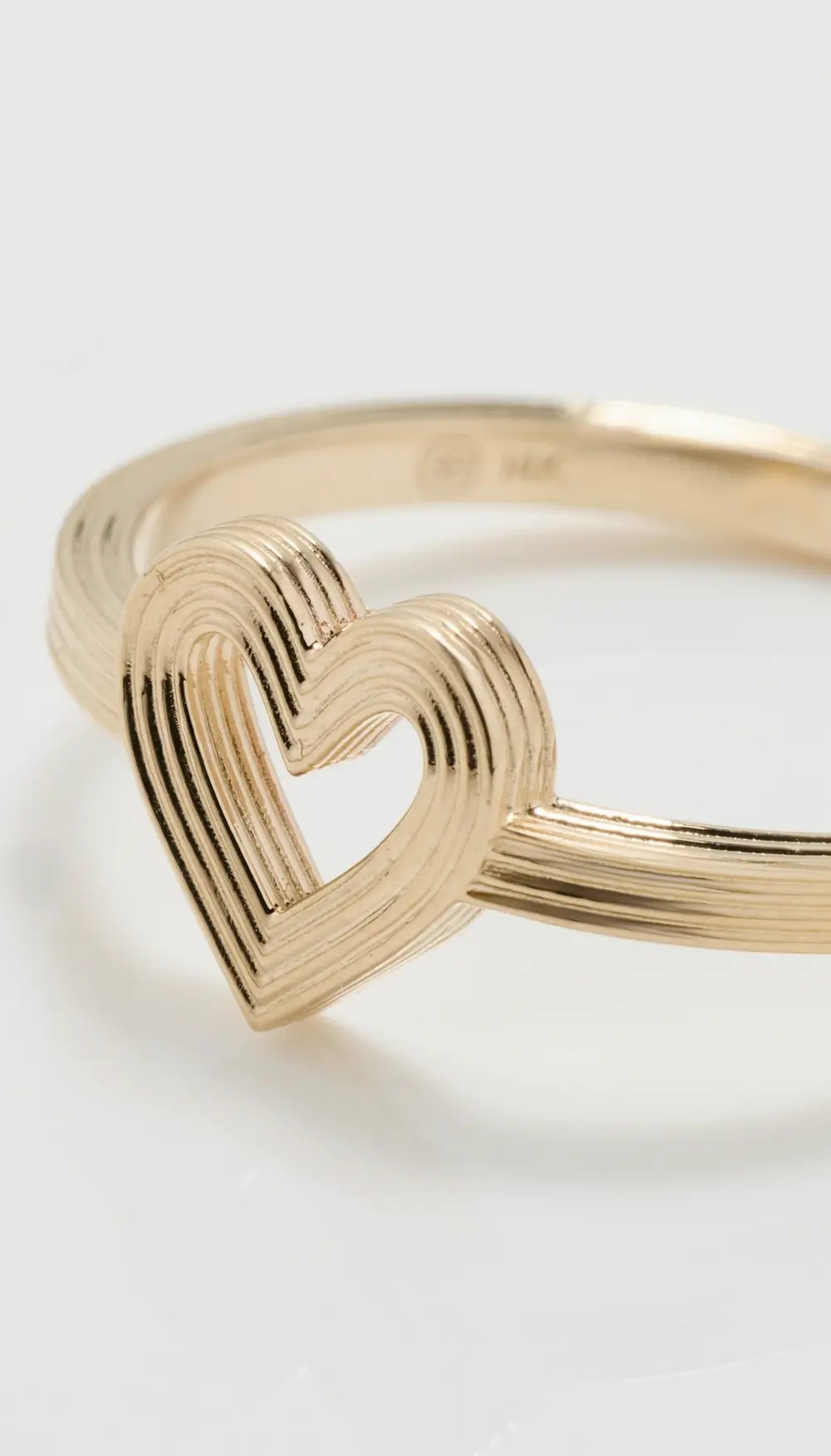 Sydney Evan 14k Open Heart Ring
