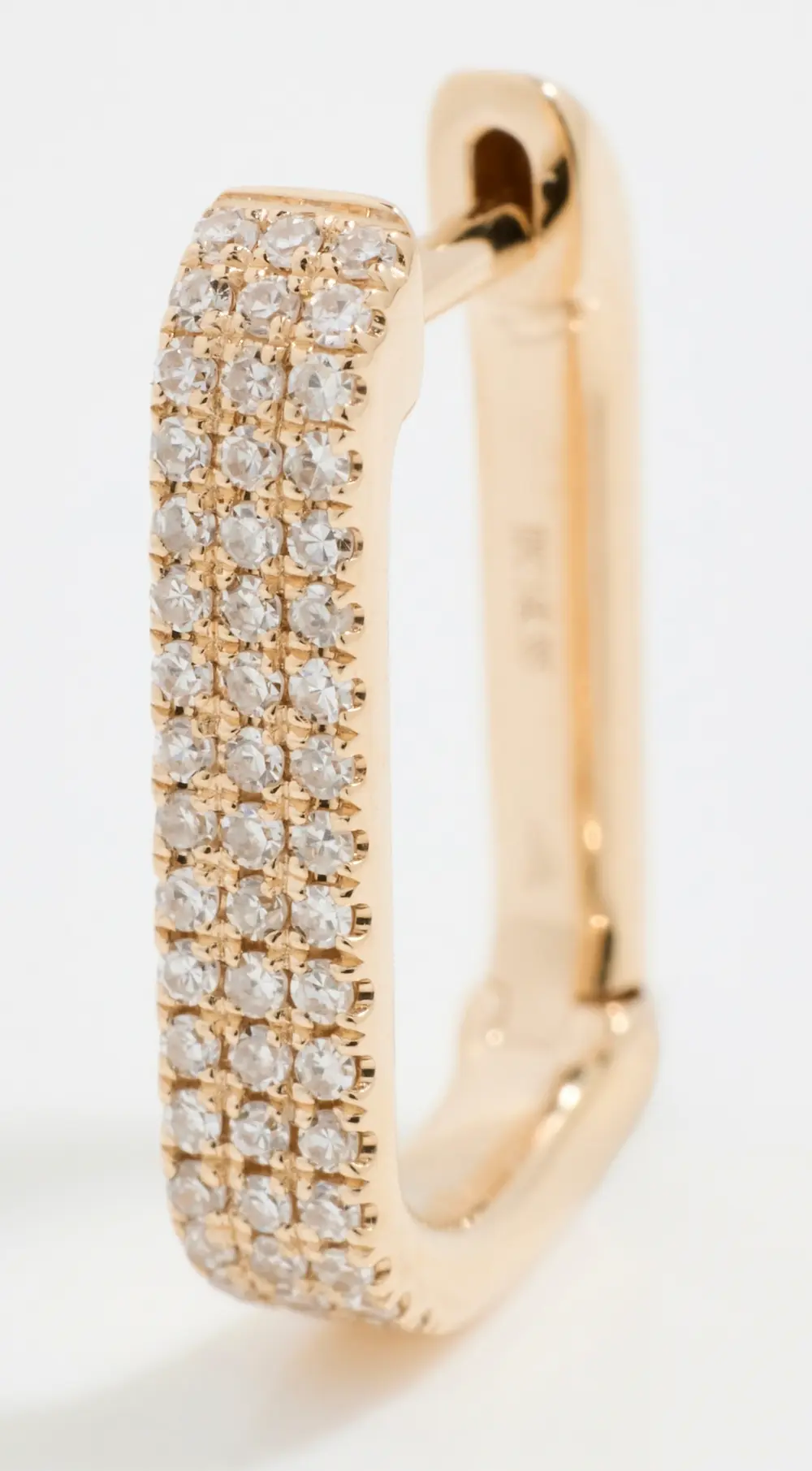 EF Collection 14k Diamond Jumbo Lola Huggie Earrings