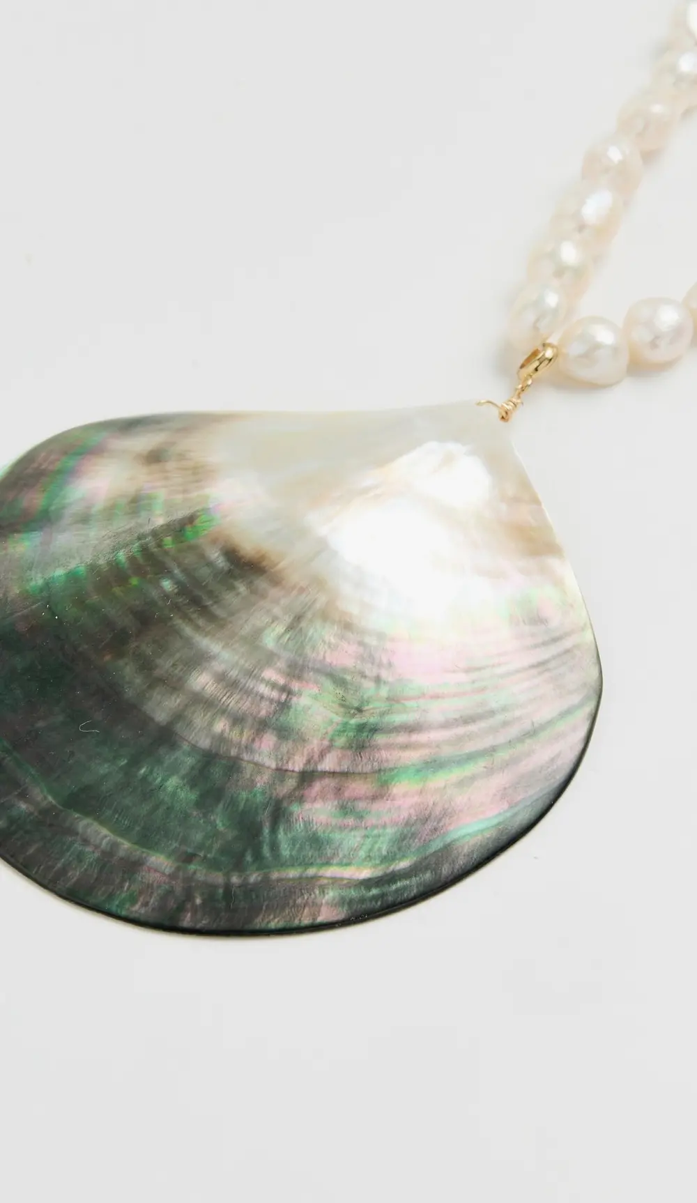 MAYAMAR Large Pearl and Shell Necklace