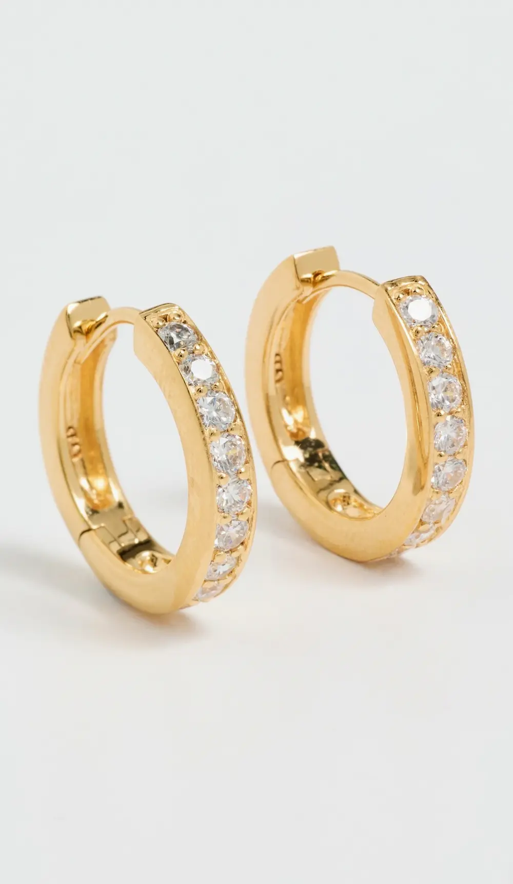 Gwen Beloti CZ Huggie Medium Earrings