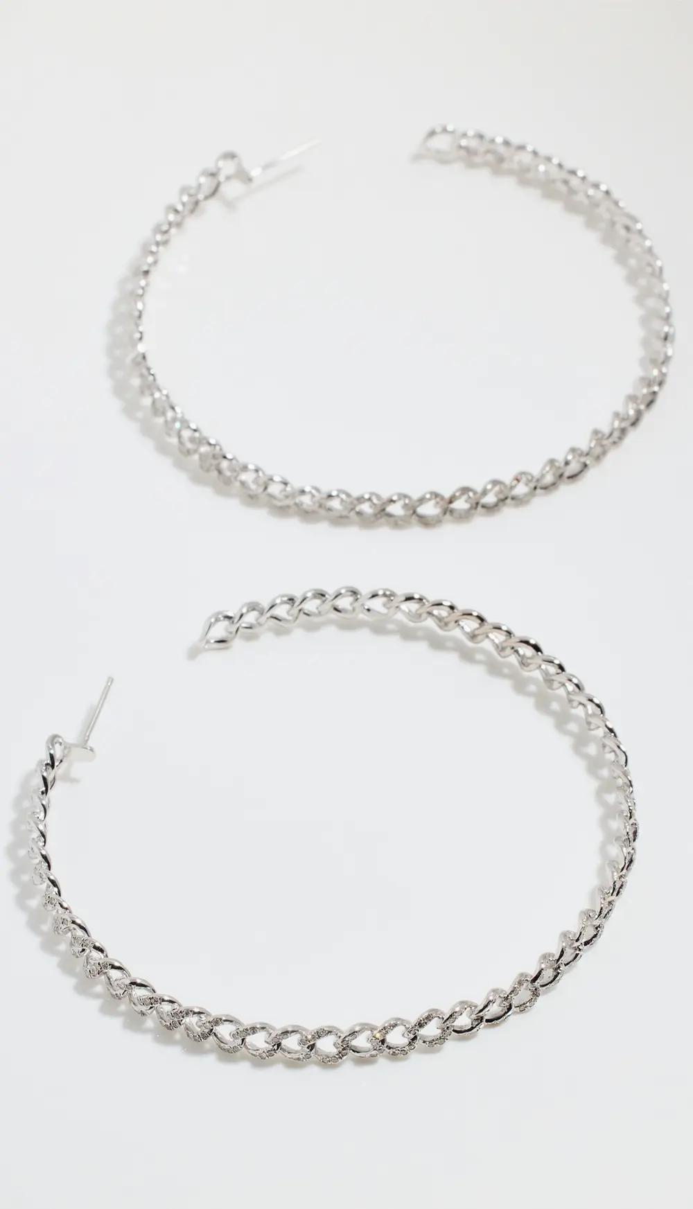 SHAY 18k Large Pave Link Hoops