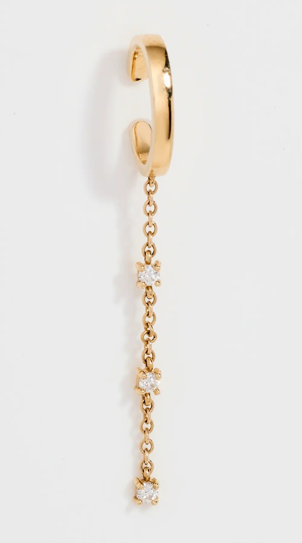 Isa Grutman 14k Diamond Chain Ear Cuff