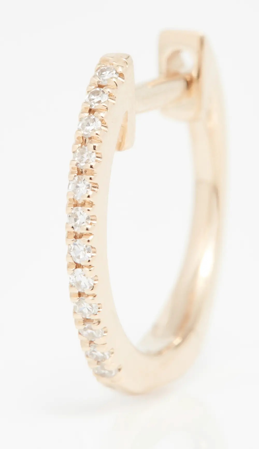 EF Collection 14k Gold Diamond Huggie Earrings