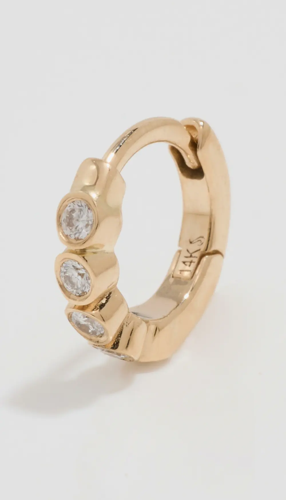 Zoe Chicco 14k Gold Hinged Huggie Hoops