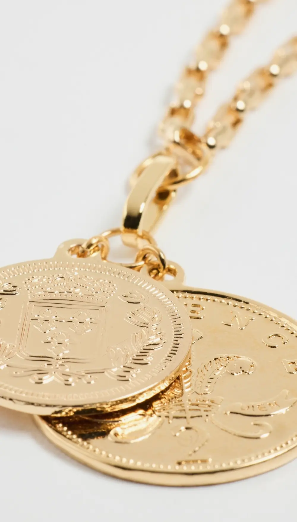 SHASHI Double Coin Necklace