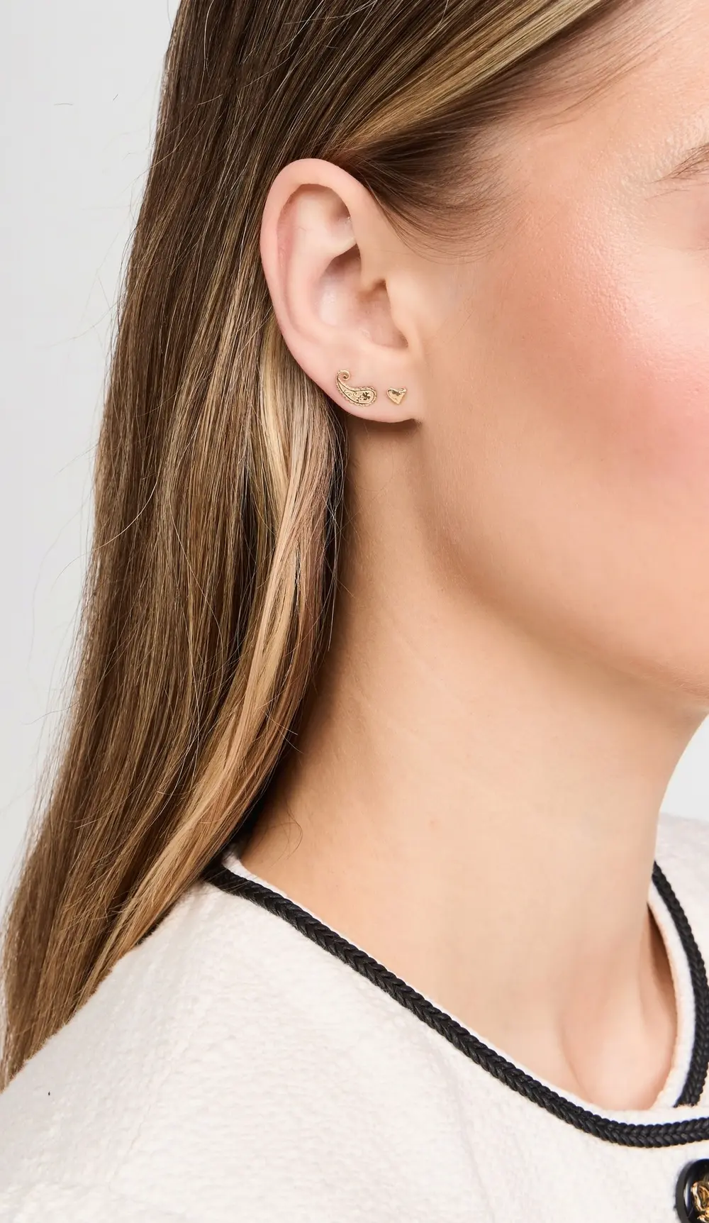 Marlo Laz 14k Paisley Studs