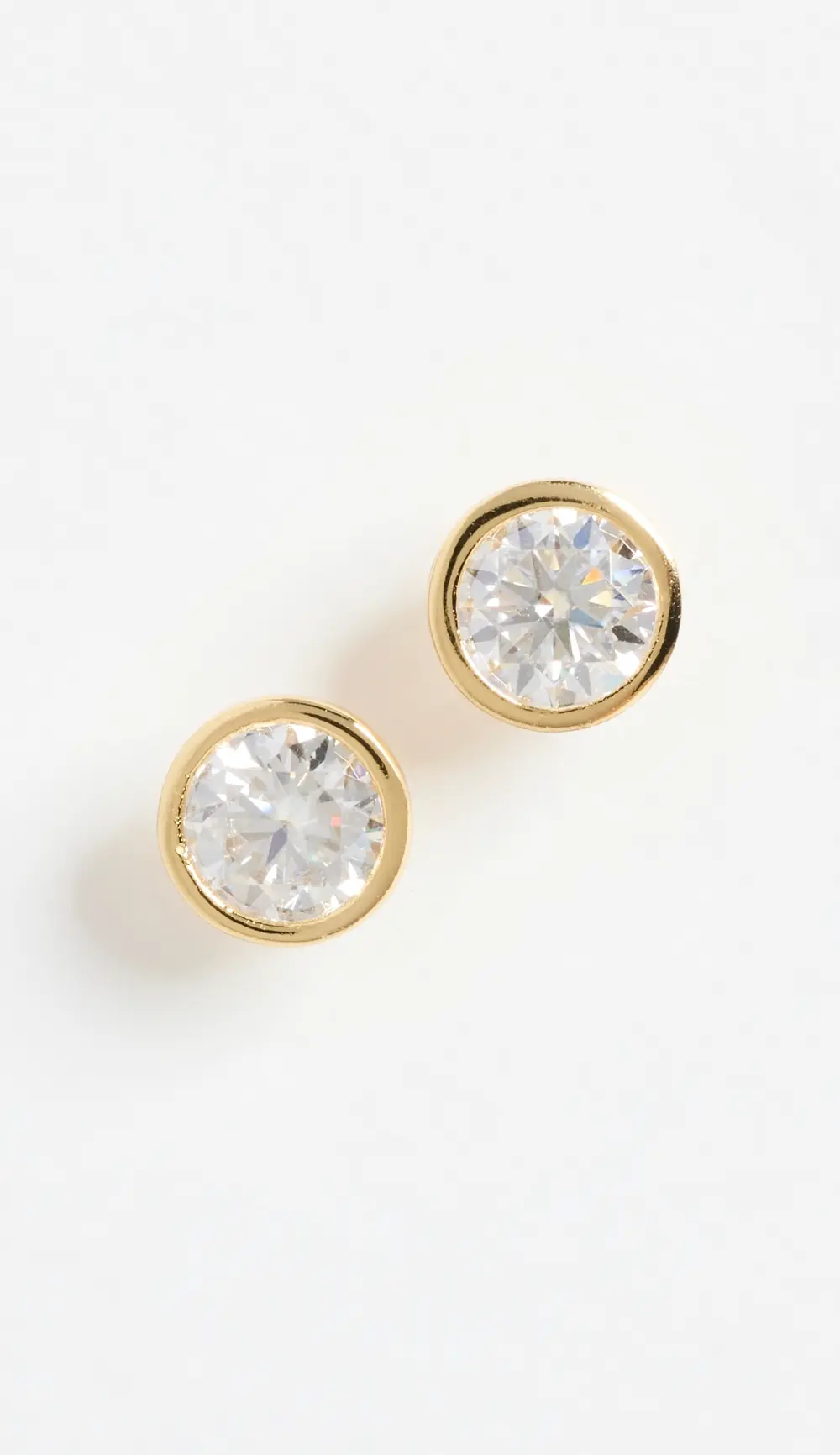 SHASHI Bezel Stud Earrings 5mm