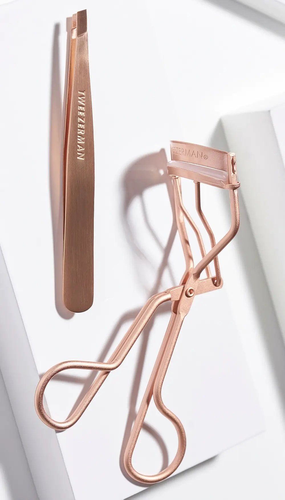 Tweezerman Rose Gold Brow and Lash Set