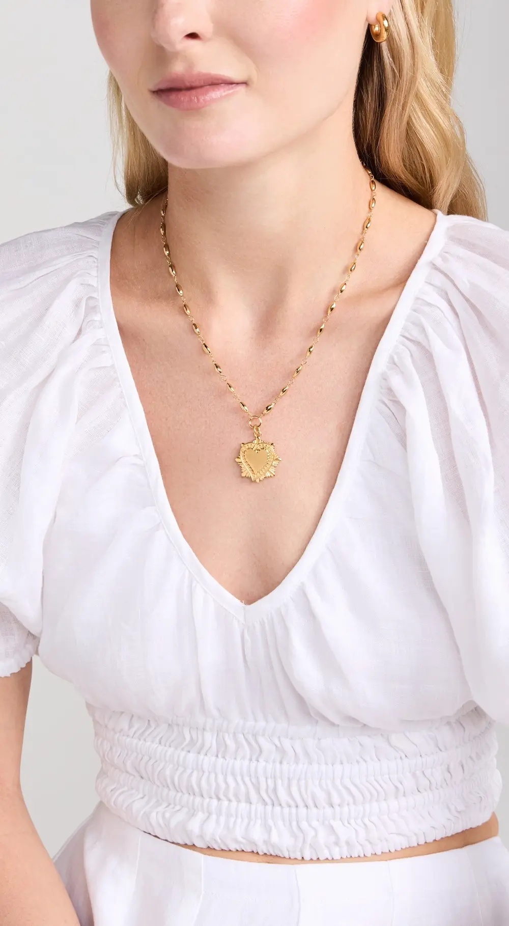 Brinker + Eliza Heart On Fire Necklace