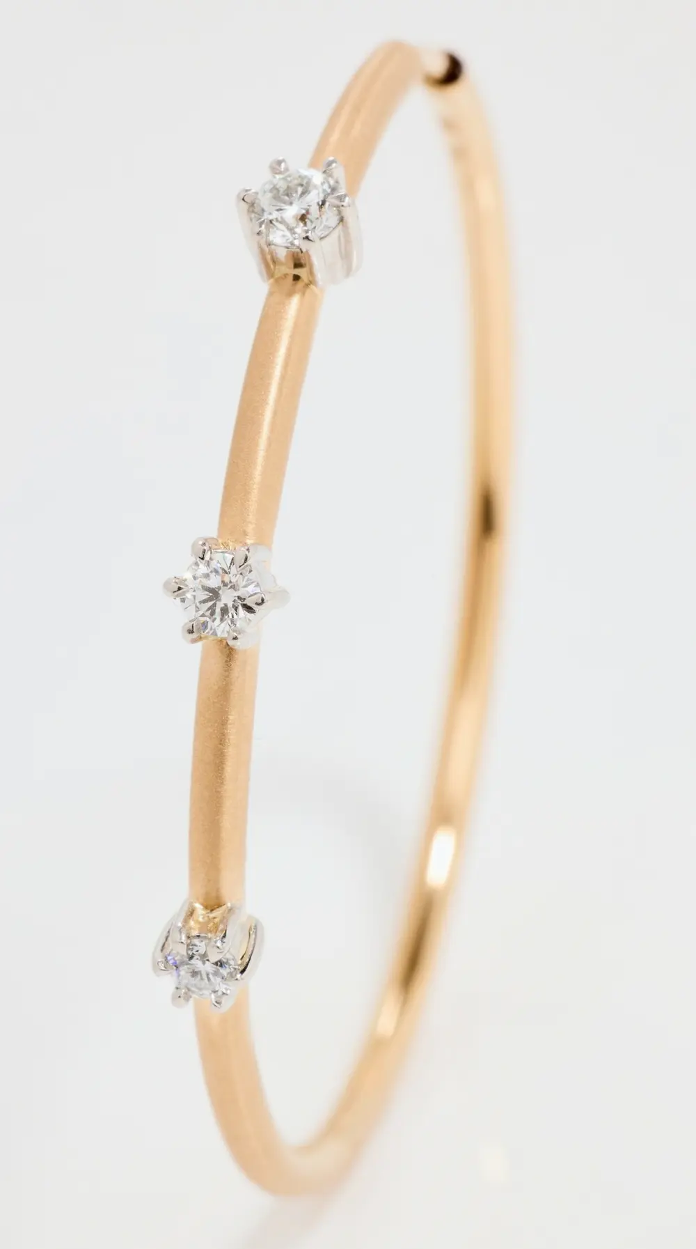 Jade Trau Two Tone Small Penelope Plié Hoops