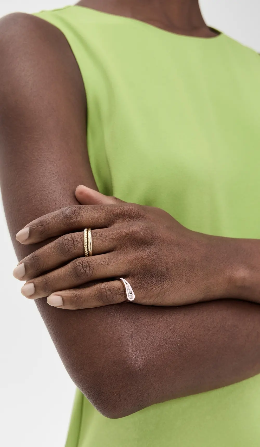 Melissa Kaye 18k Daphne Pinky Ring