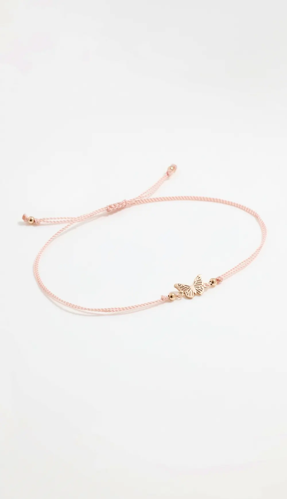 Zoe Chicco 14k Gold Midi Bitty Butterfly Cord Bracelet