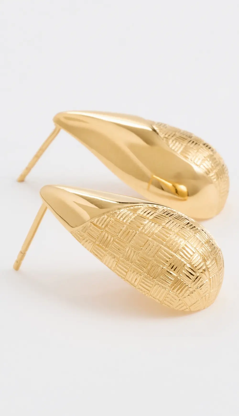 Gwen Beloti Woven Wave Tear Drop Earrings