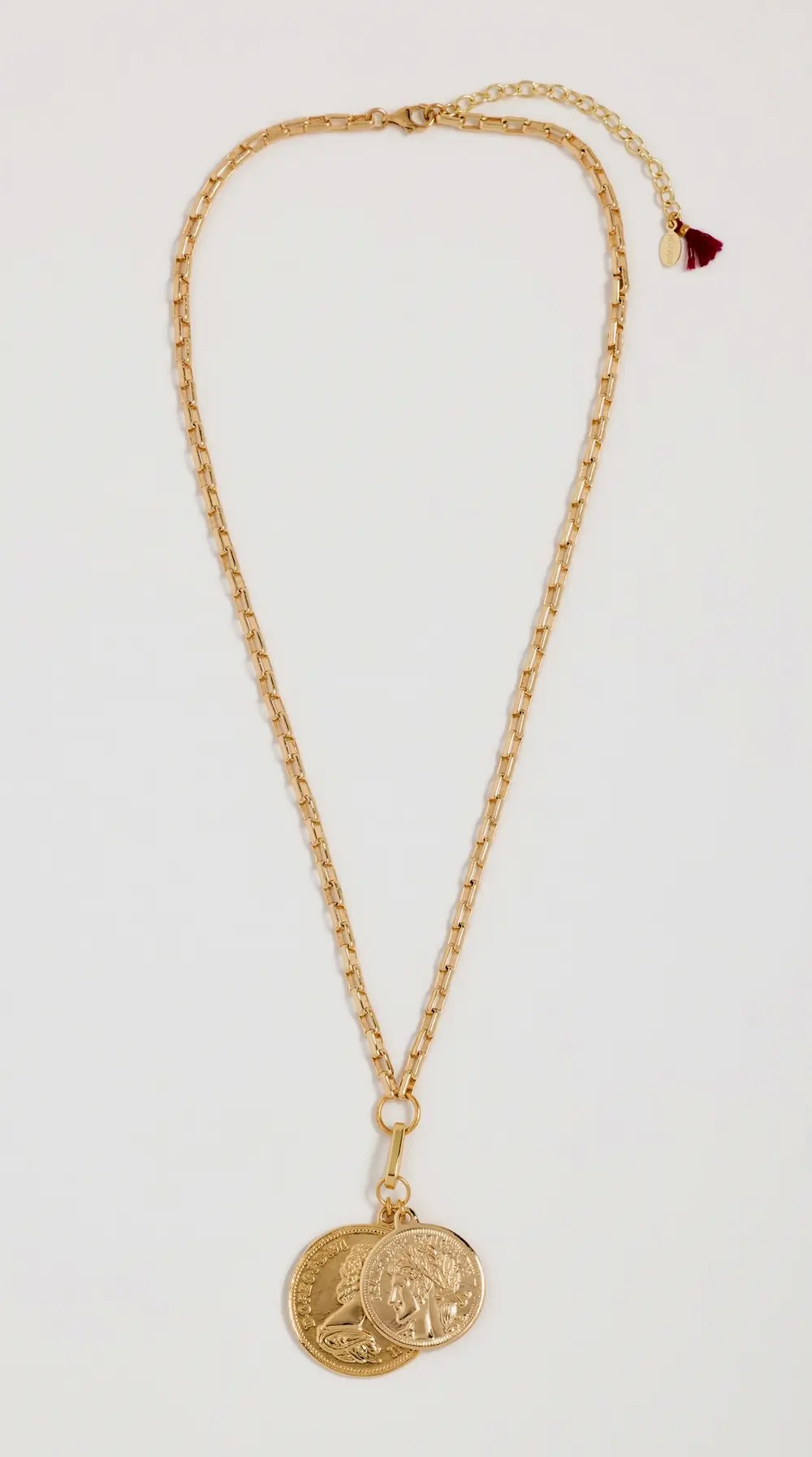 SHASHI Double Coin Necklace